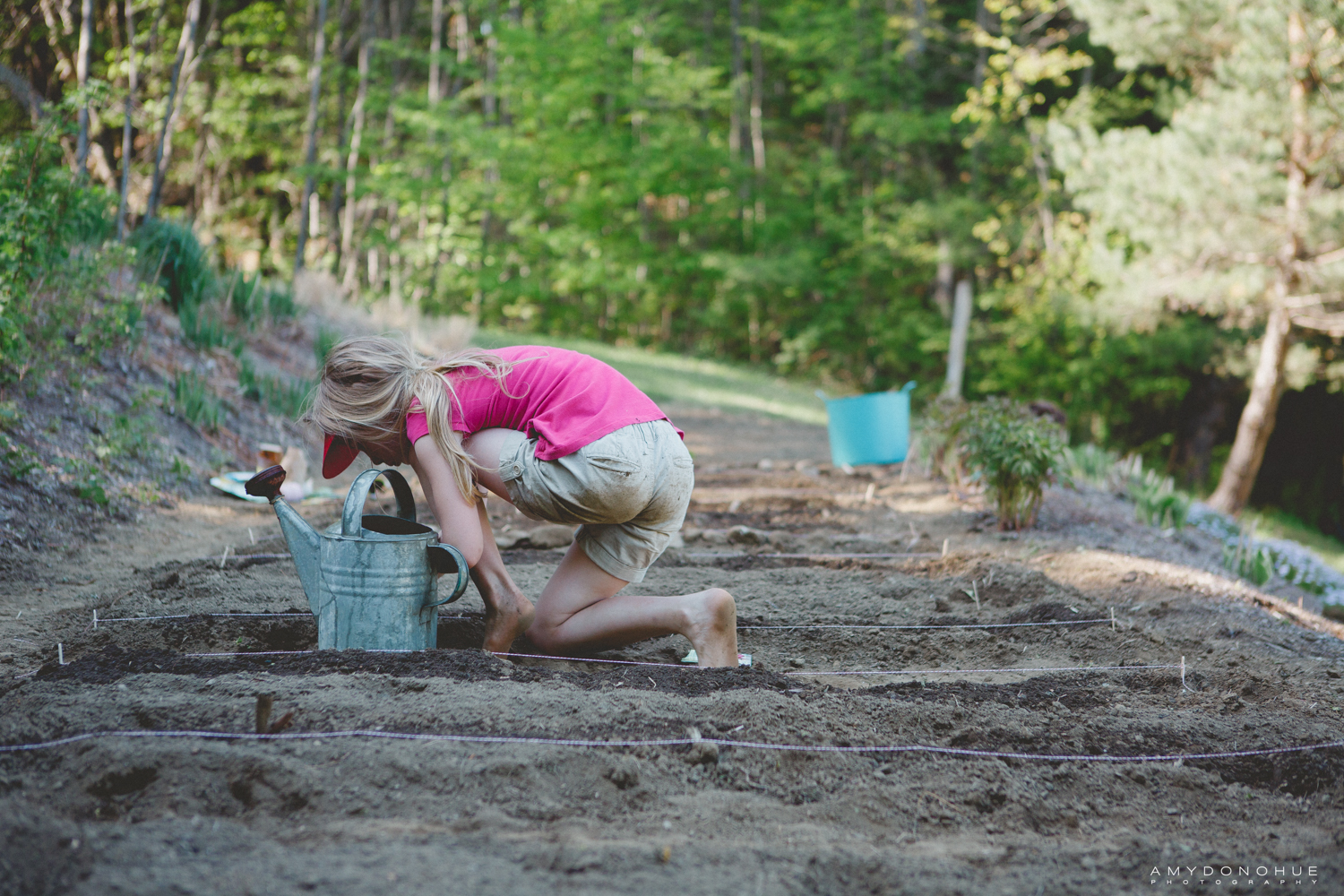 planting the garden with mom