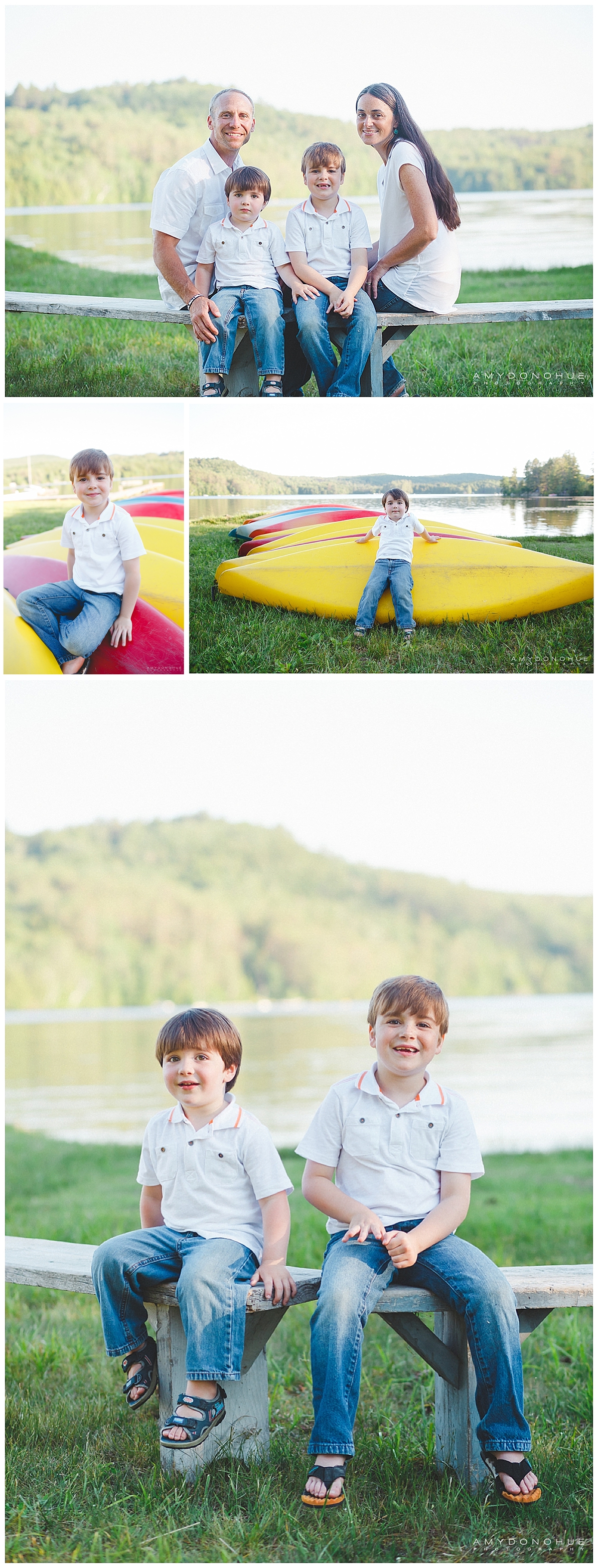 Family Portraits| Lake Fairlee, Vermont | Amy Donohue Photography