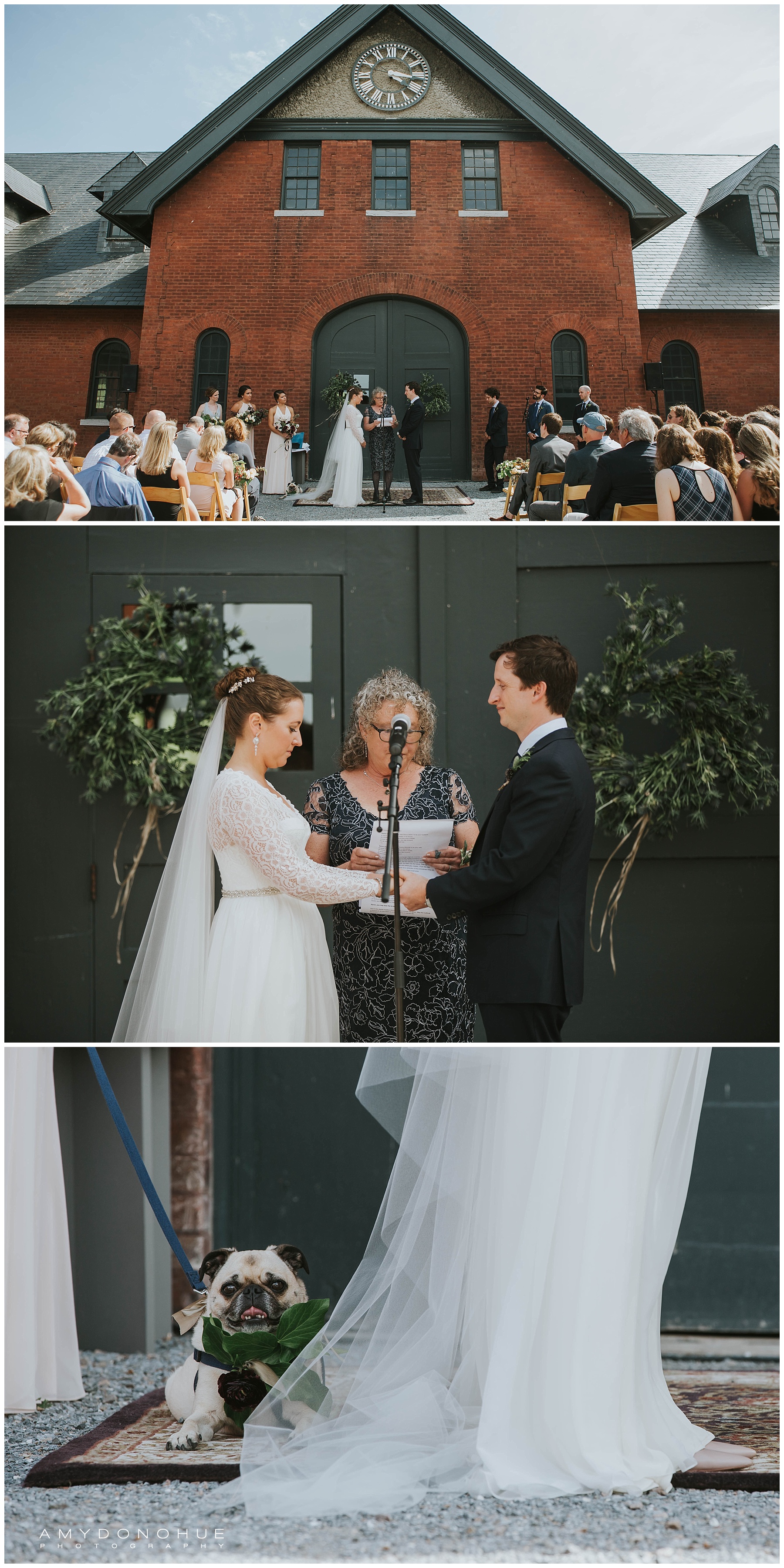 Wedding Ceremony at Shelburne Farms | Amy Donohue Photography