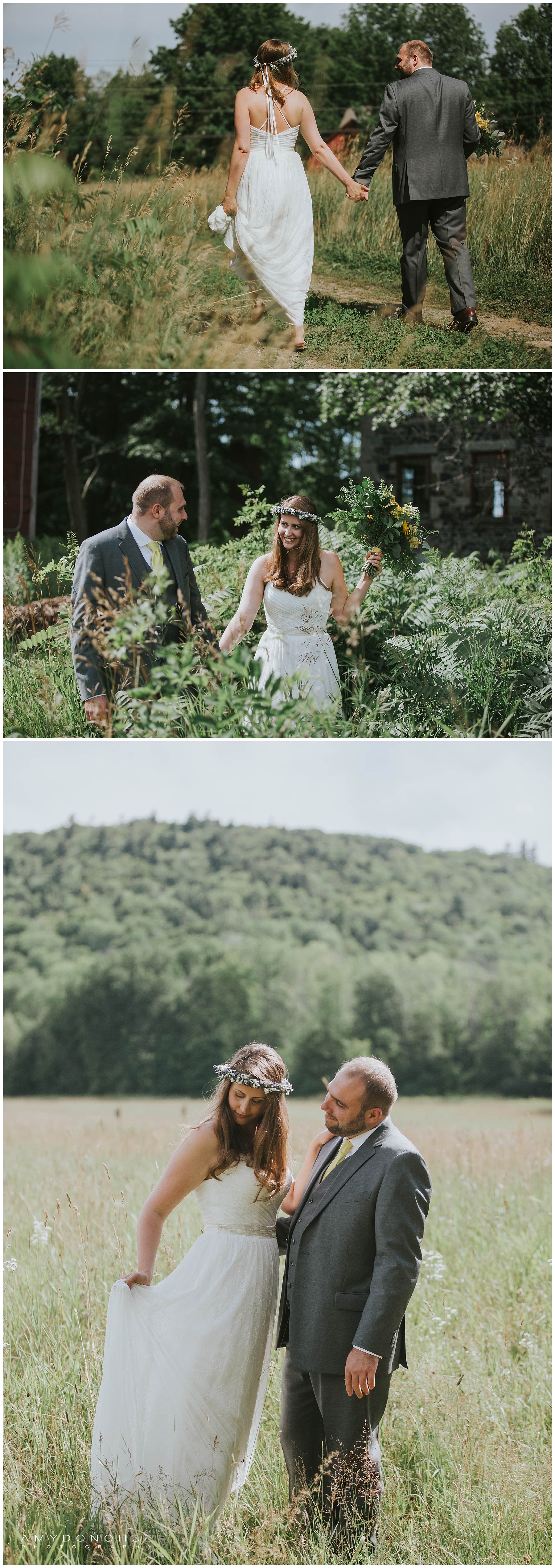Woodland Bridal Portraits © Amy Donohue Photography | New Hampshire Wedding Photographer | Enfield Shaker Museum