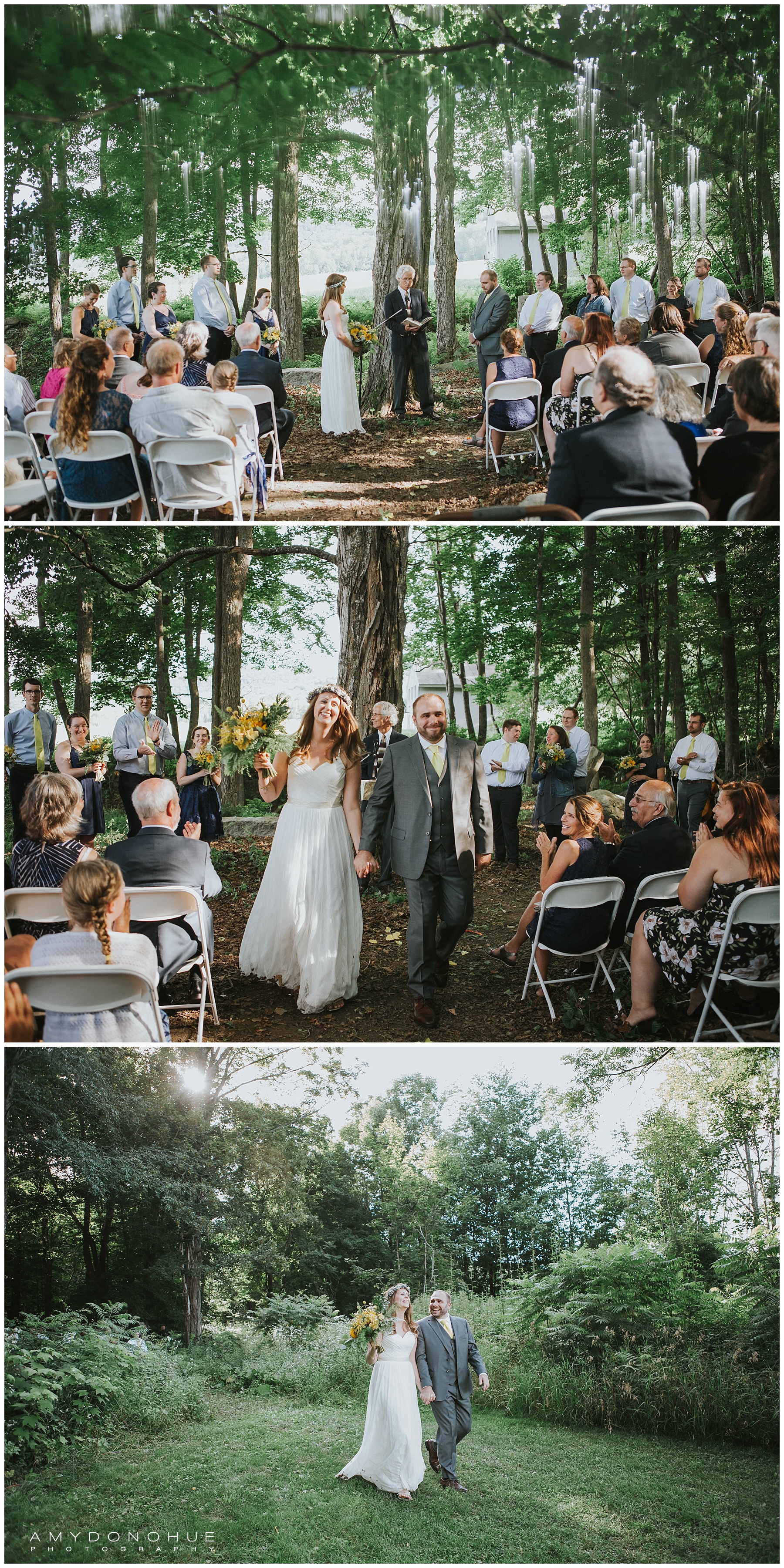 Wedding Ceremony © Amy Donohue Photography | New Hampshire Wedding Photographer | Enfield Shaker Museum