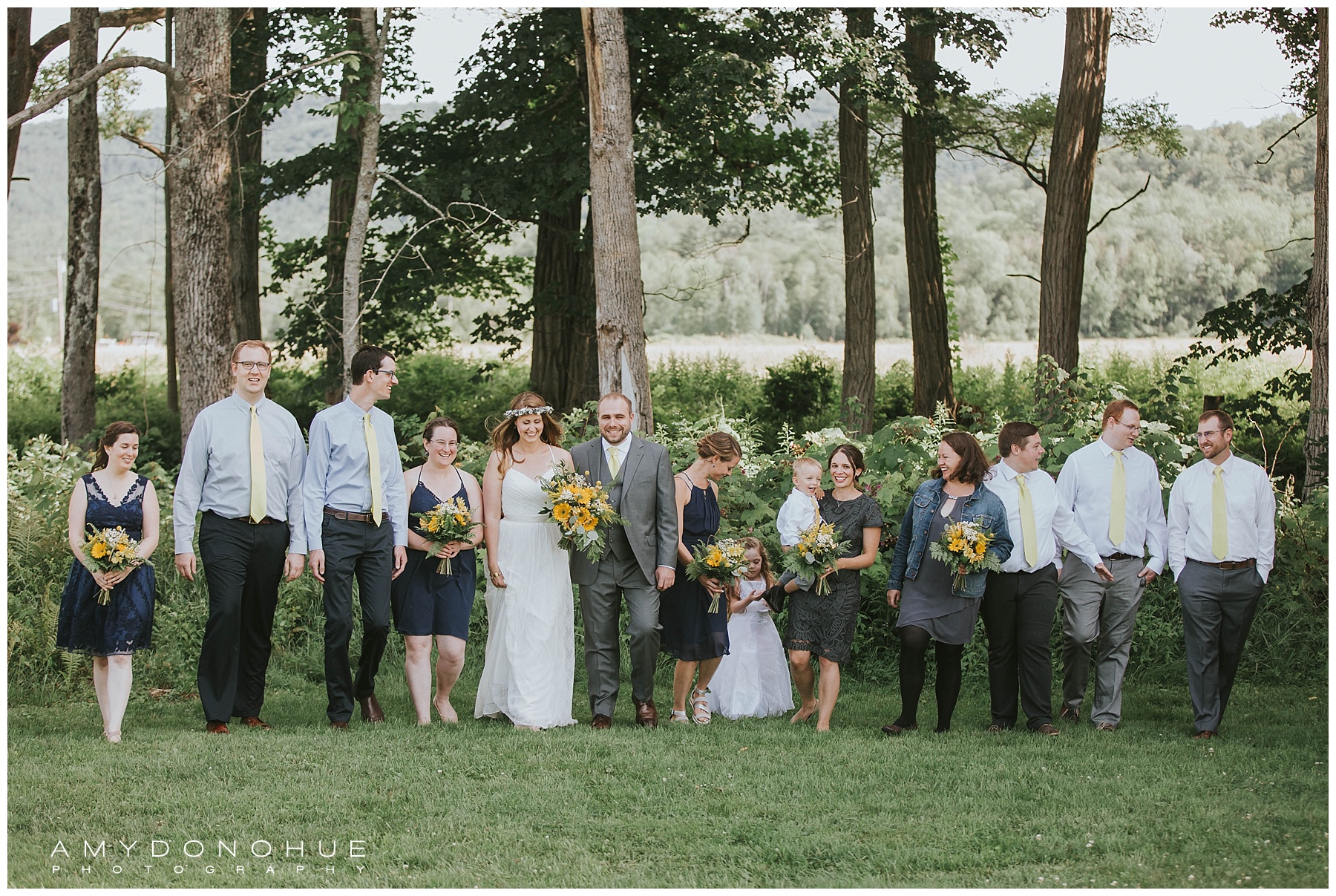 Bridal Party © Amy Donohue Photography | New Hampshire Wedding Photographer | Enfield Shaker Museum
