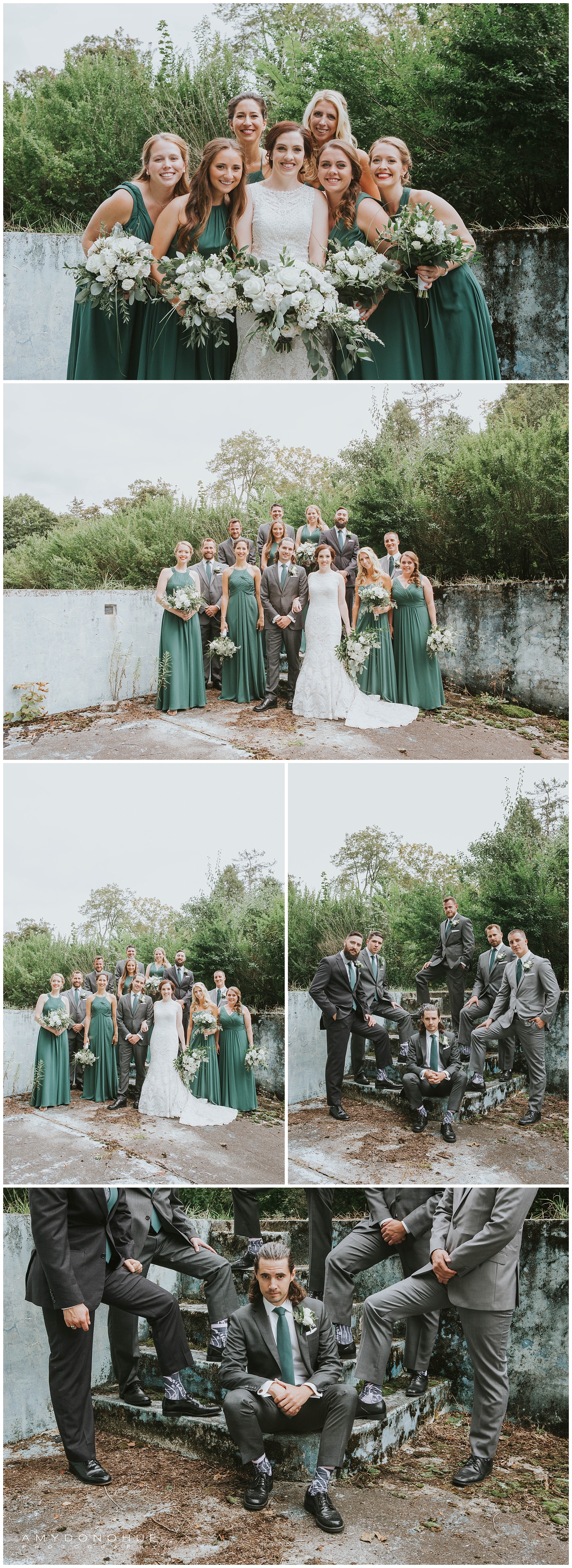Bridal Party Portraits Vermont Wedding Photographer © Amy Donohue Photography