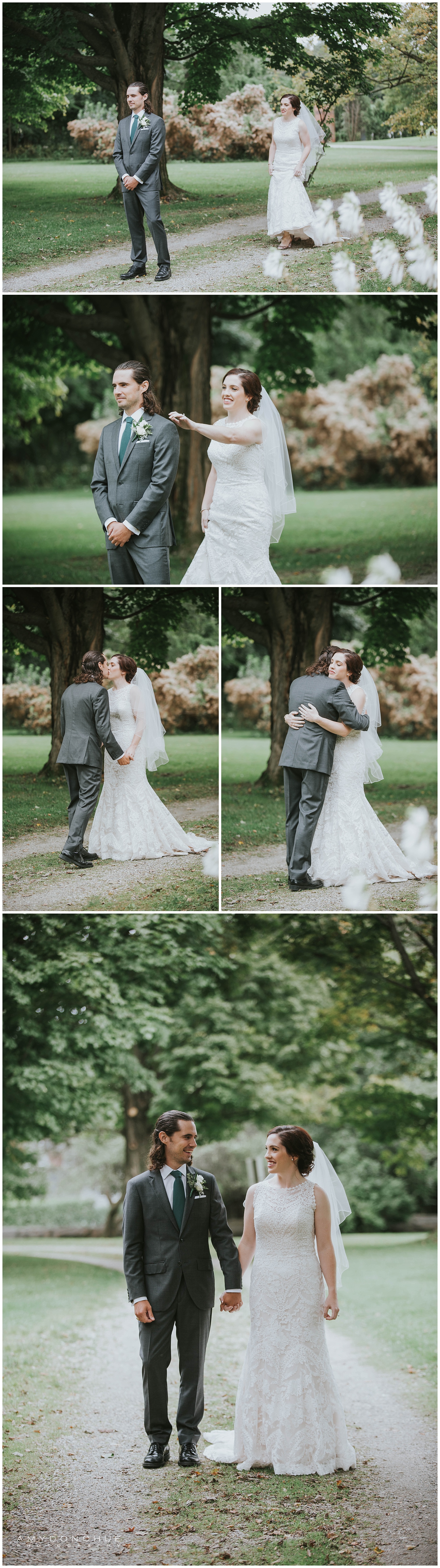 First Look Vermont Wedding Photographer © Amy Donohue Photography
