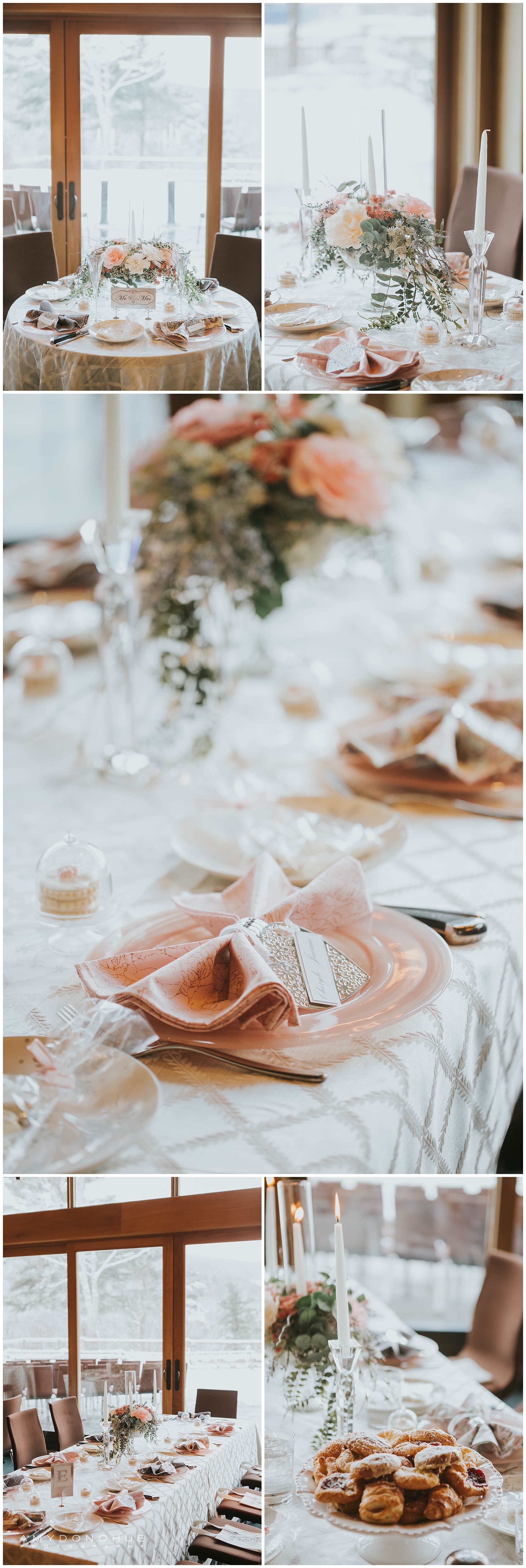Blush Wedding Details | Vermont Wedding Photographer | © Amy Donohue Photography