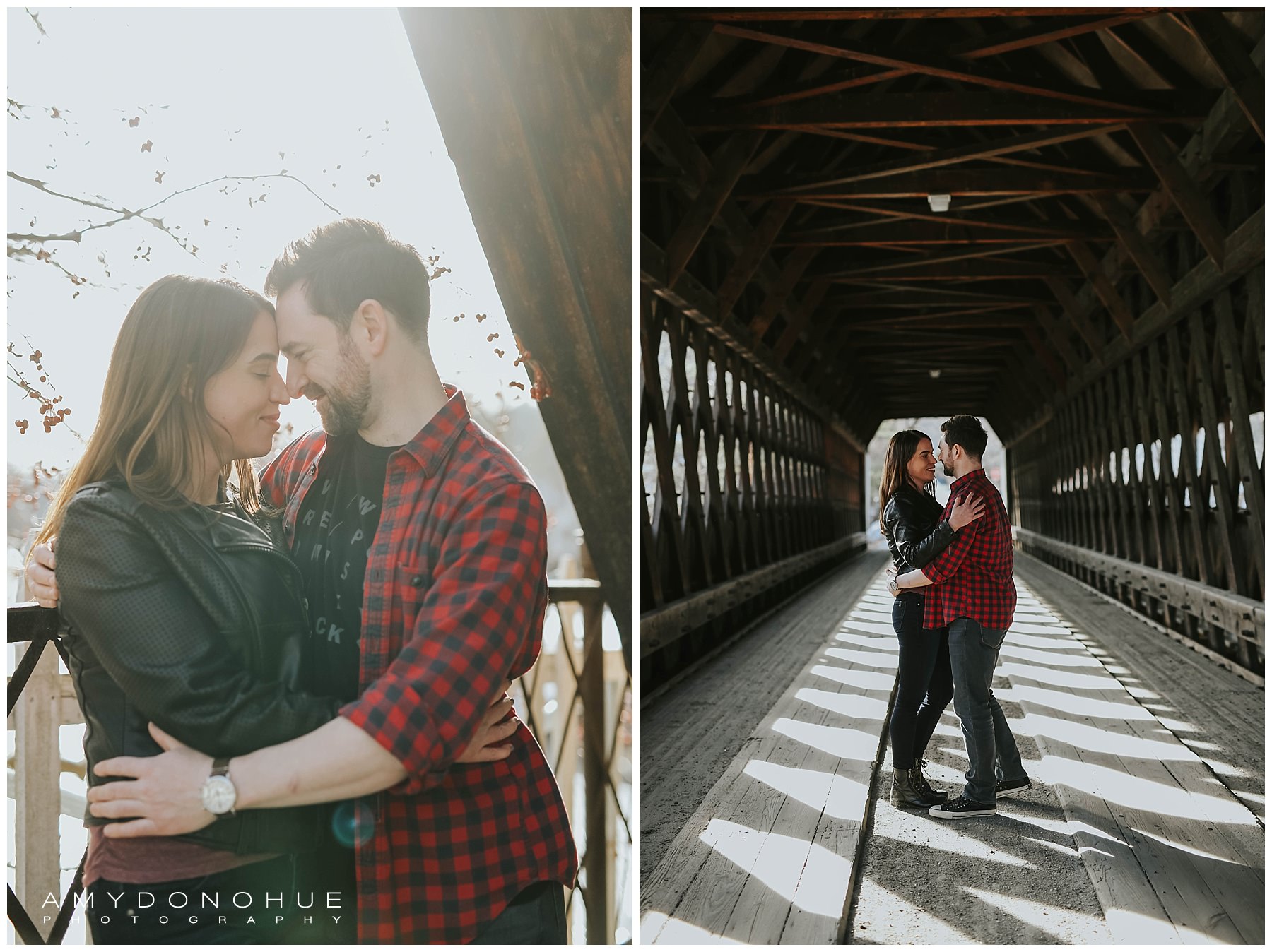 Light-Filled Engagement Photos in Woodstock, Vermont | © Amy Donohue Photography