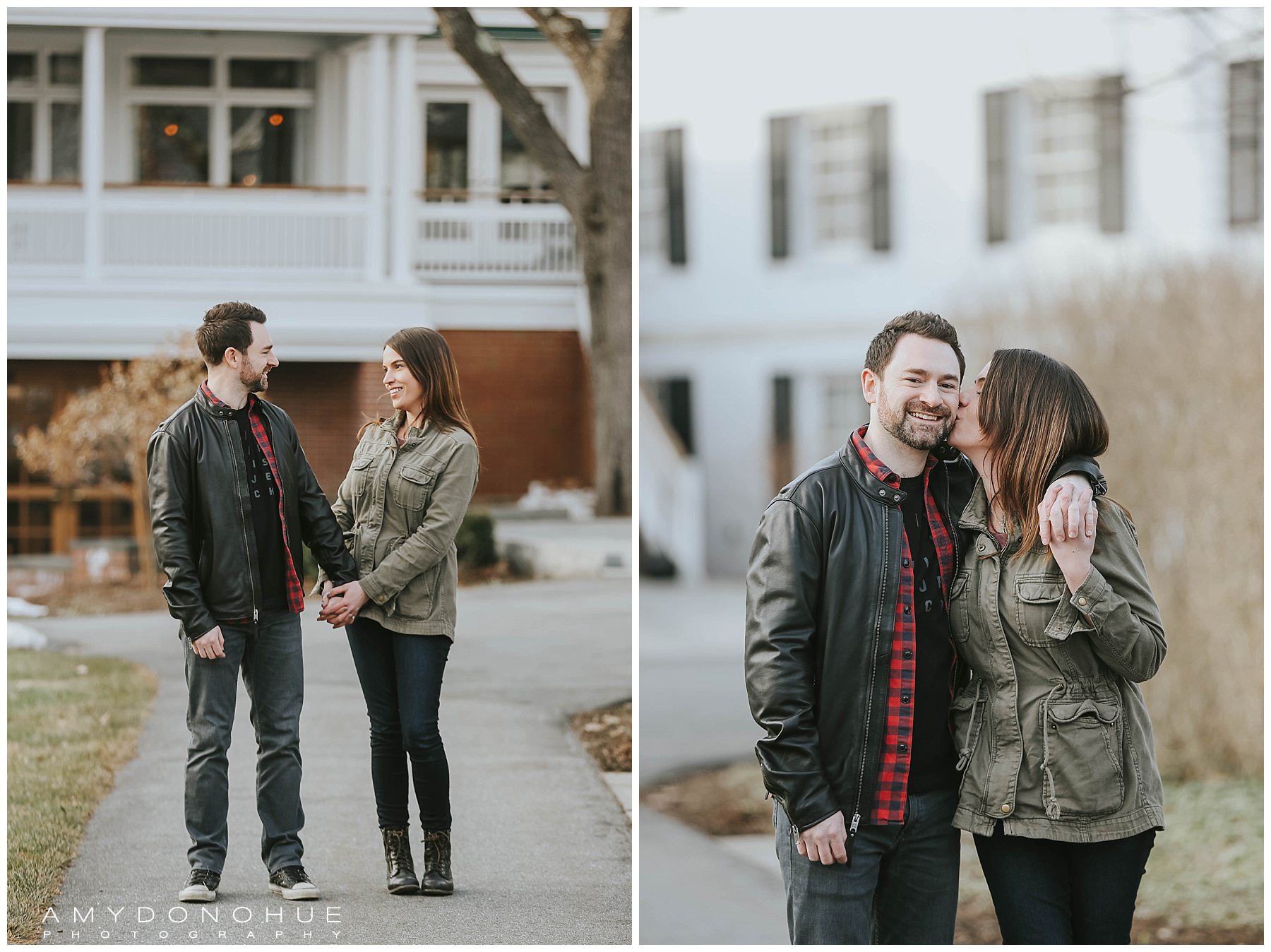 Natural Engagement Photos at Woodstock Inn & Resort, Vermont | © Amy Donohue Photography