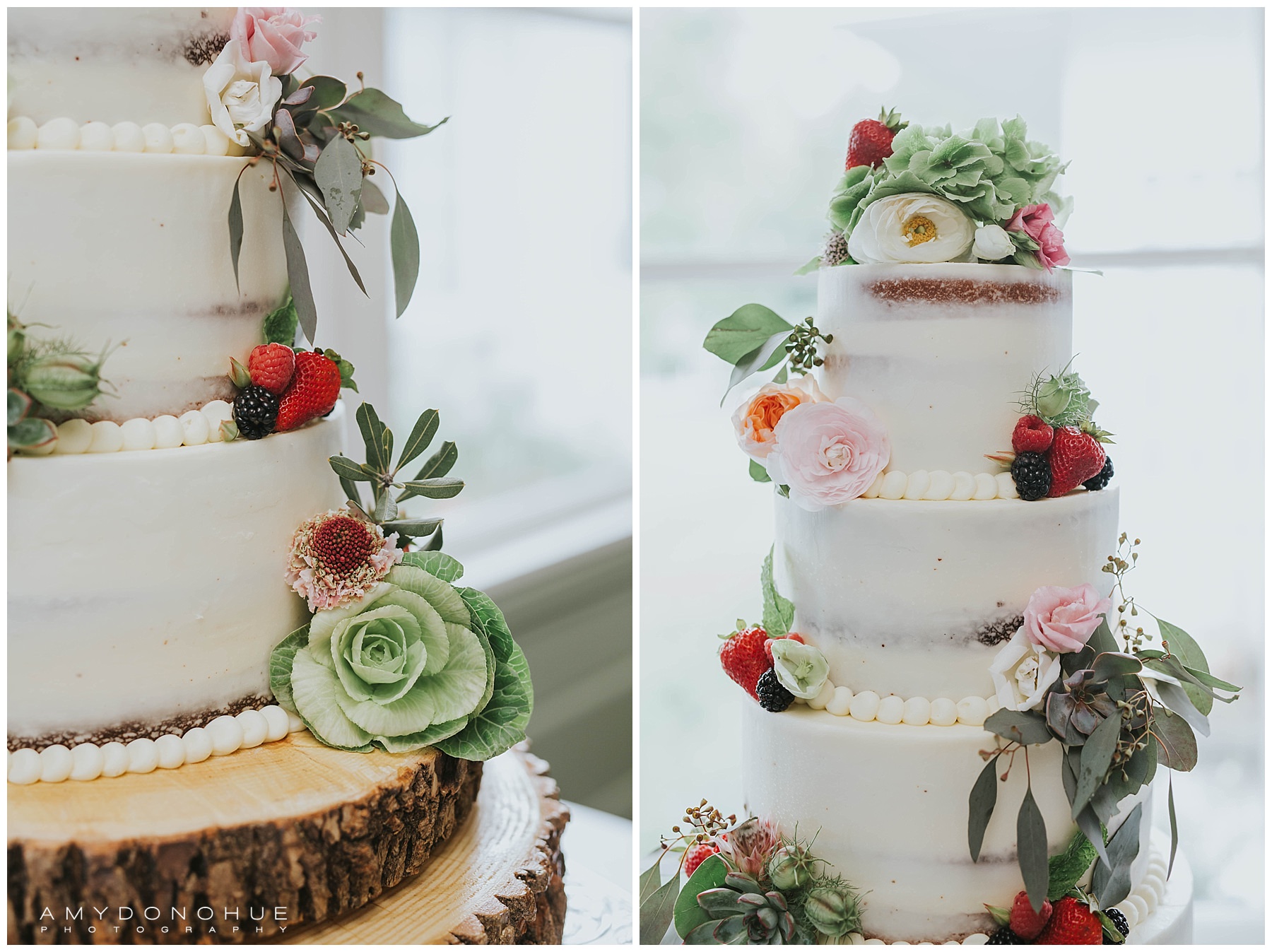 Wedding Cake | Basin Harbor Wedding Photographer | © Amy Donohue Photography
