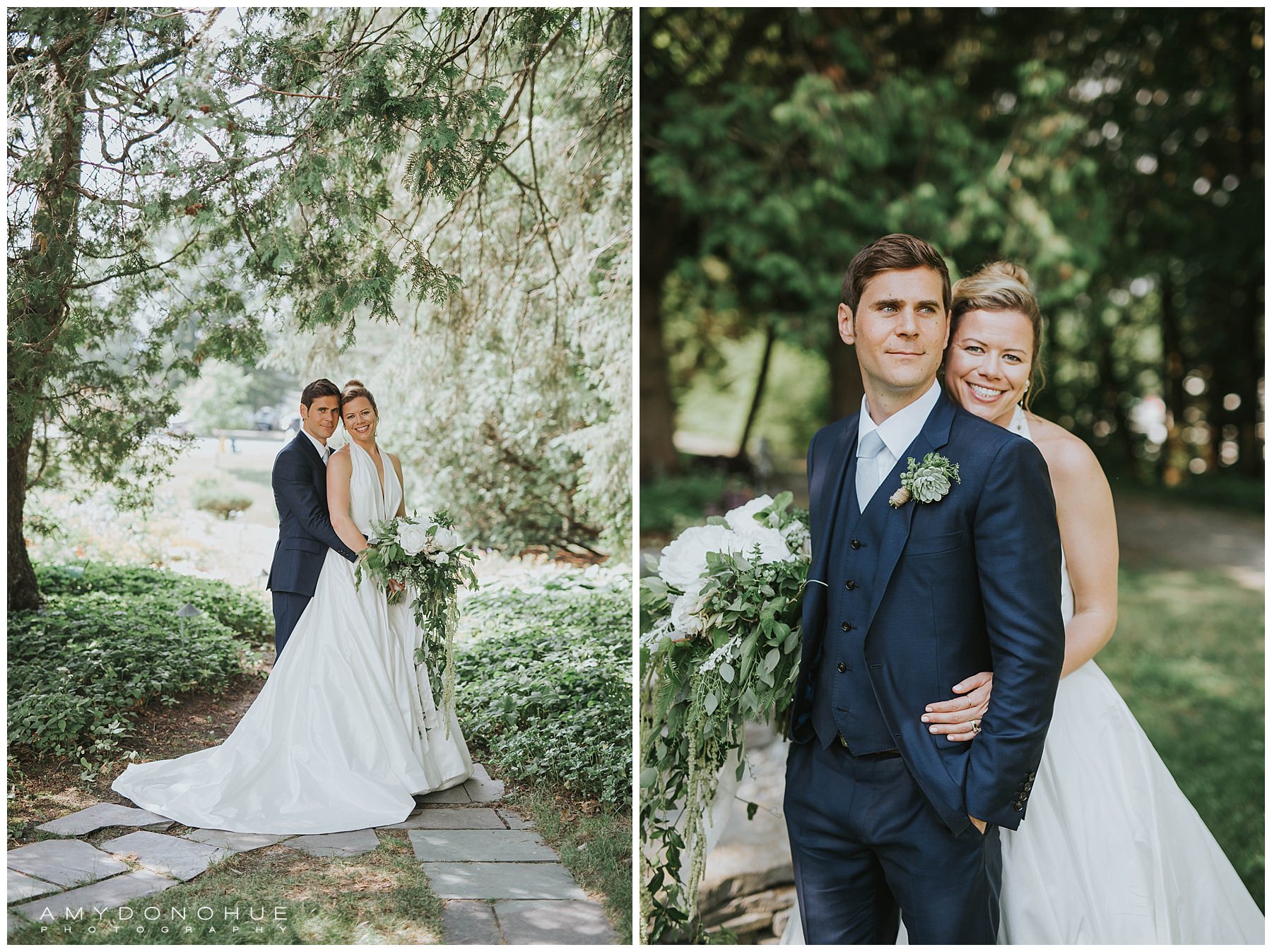 Bride and Groom Portraits | Basin Harbor Wedding Photographer | © Amy Donohue Photography