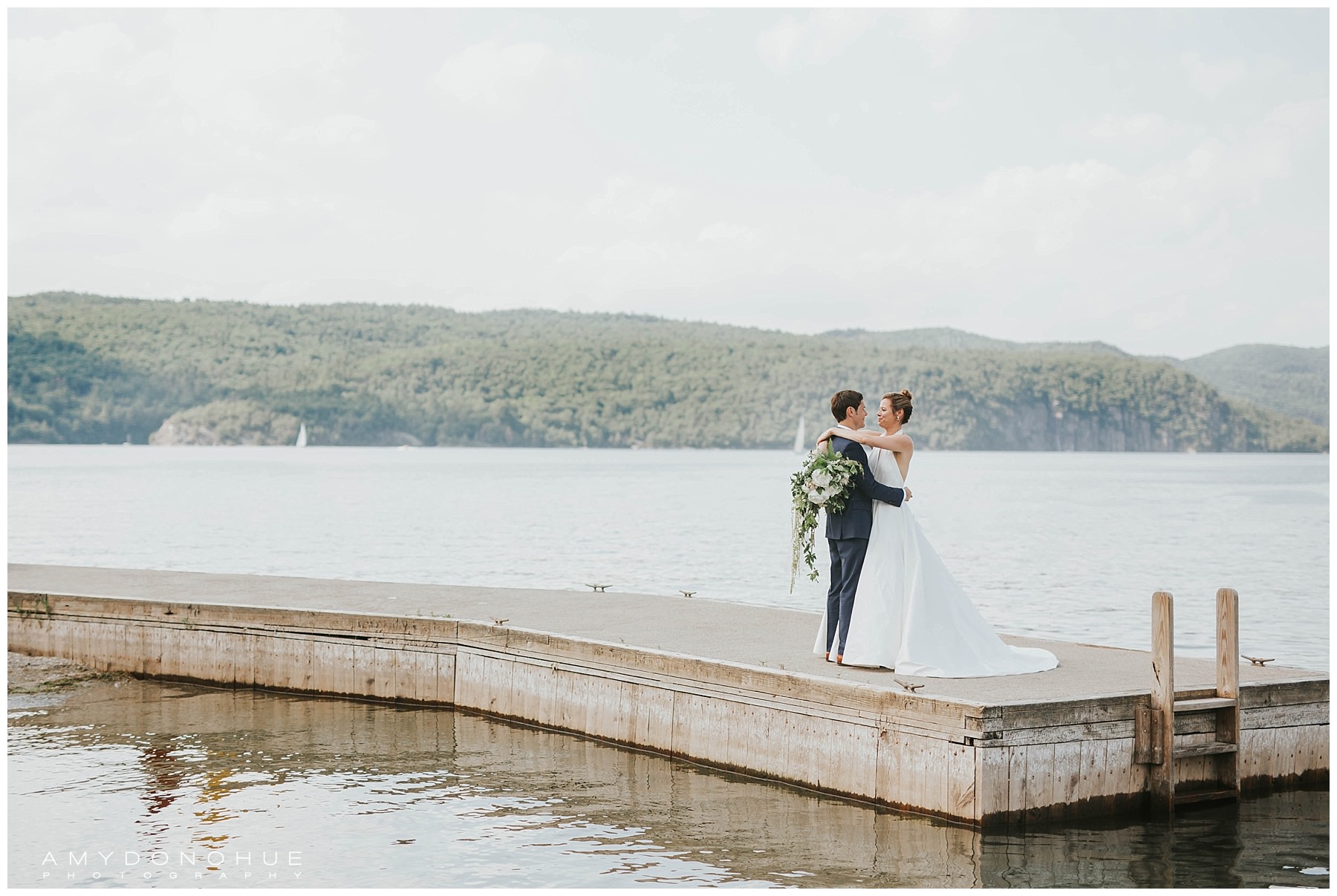 Bride and Groom Portraits | Basin Harbor Wedding Photographer | © Amy Donohue Photography