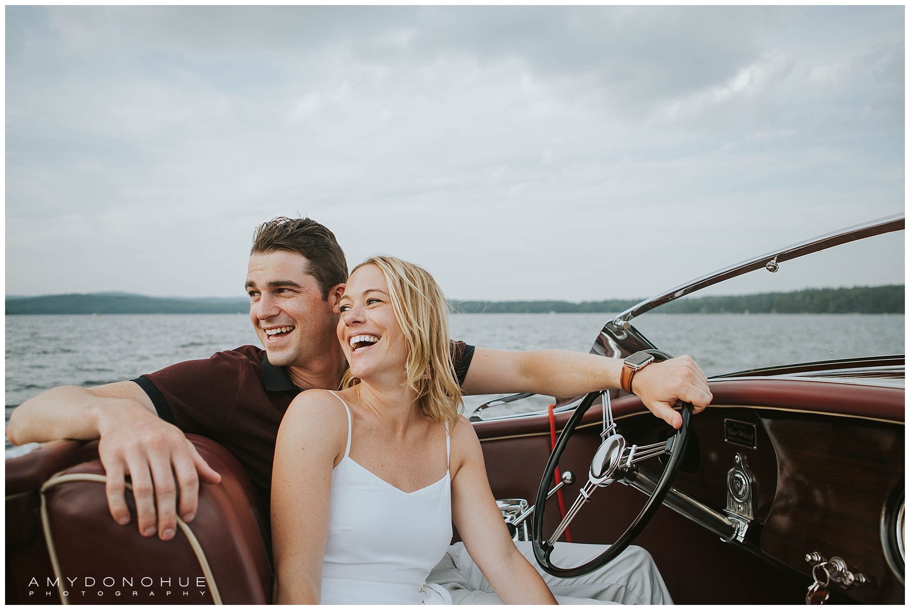 Engagement Photos on Lake Sunapee | © Amy Donohue Photography