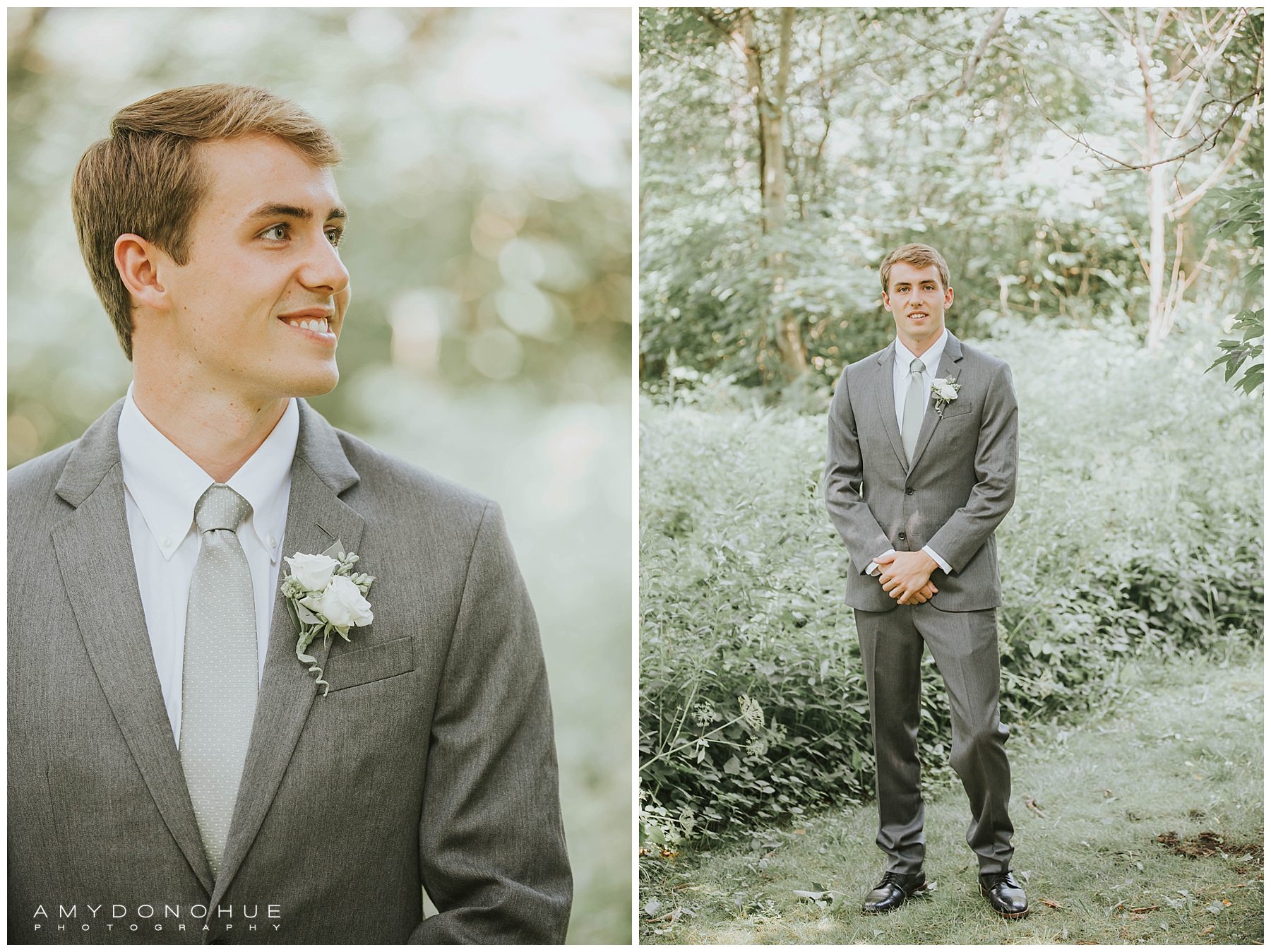 First Look | New Hampshire Wedding Photographer | © Amy Donohue Photography