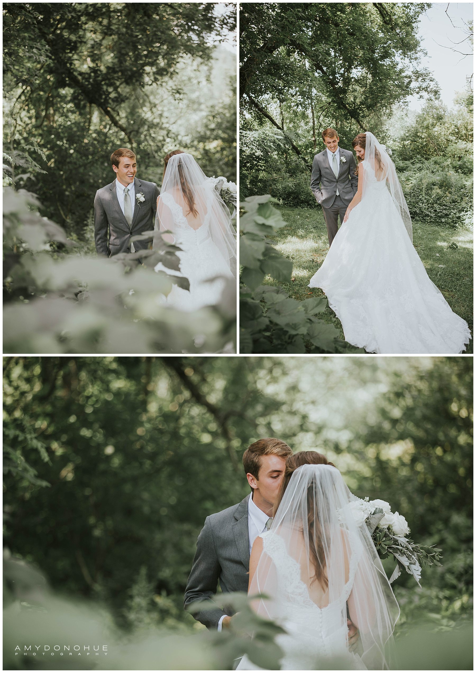 First Look | New Hampshire Wedding Photographer | © Amy Donohue Photography