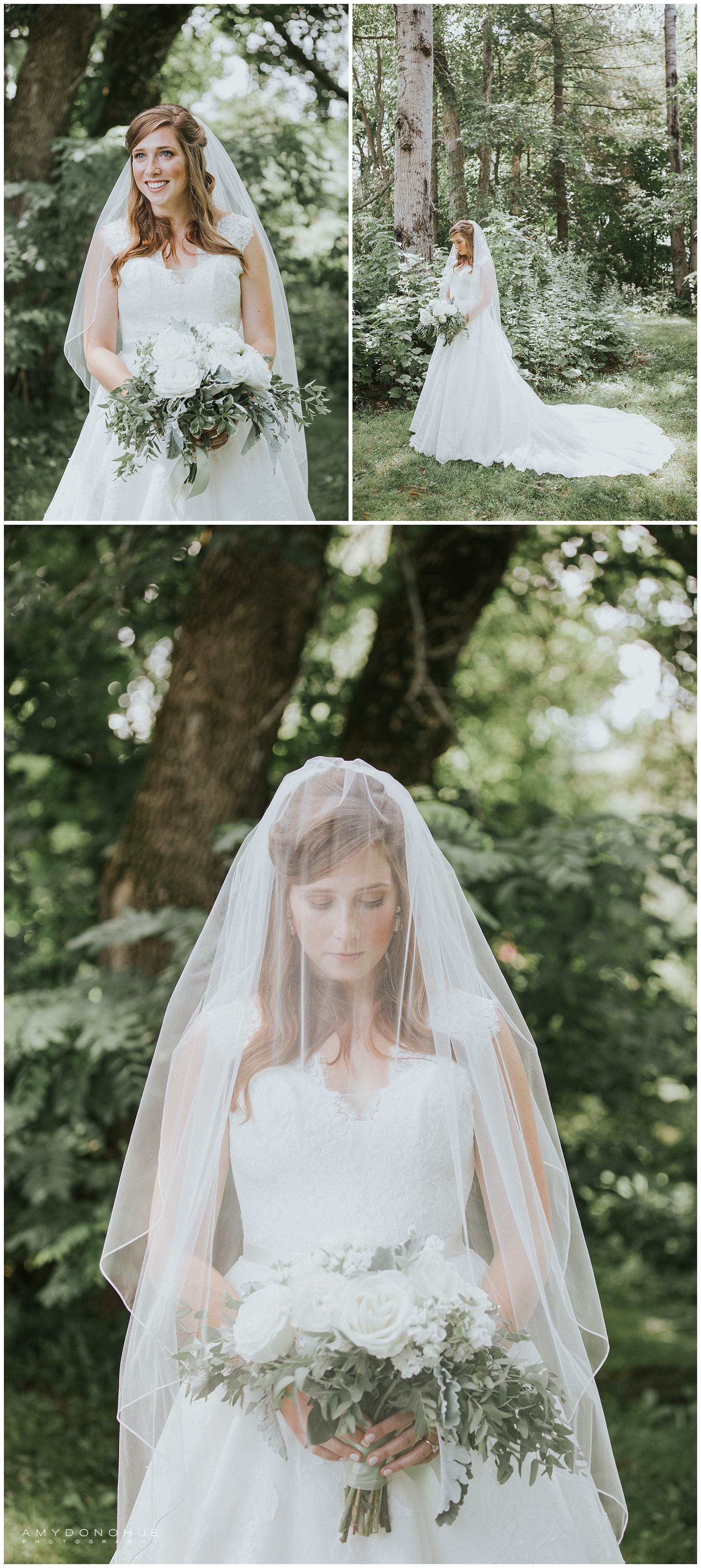 Bridal Portraits | New Hampshire Wedding Photographer | © Amy Donohue Photography