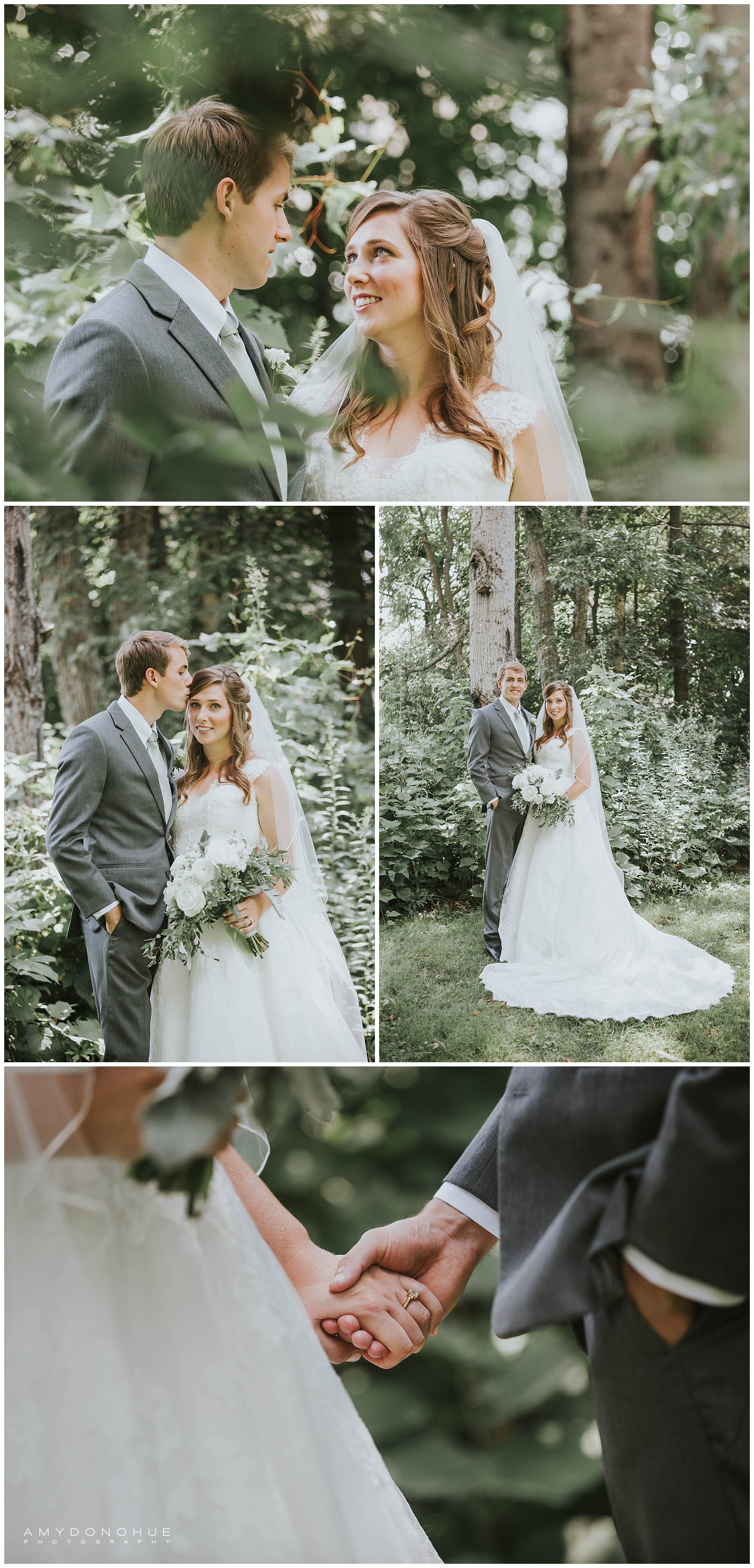 Bride and Groom Portraits | New Hampshire Wedding Photographer | © Amy Donohue Photography