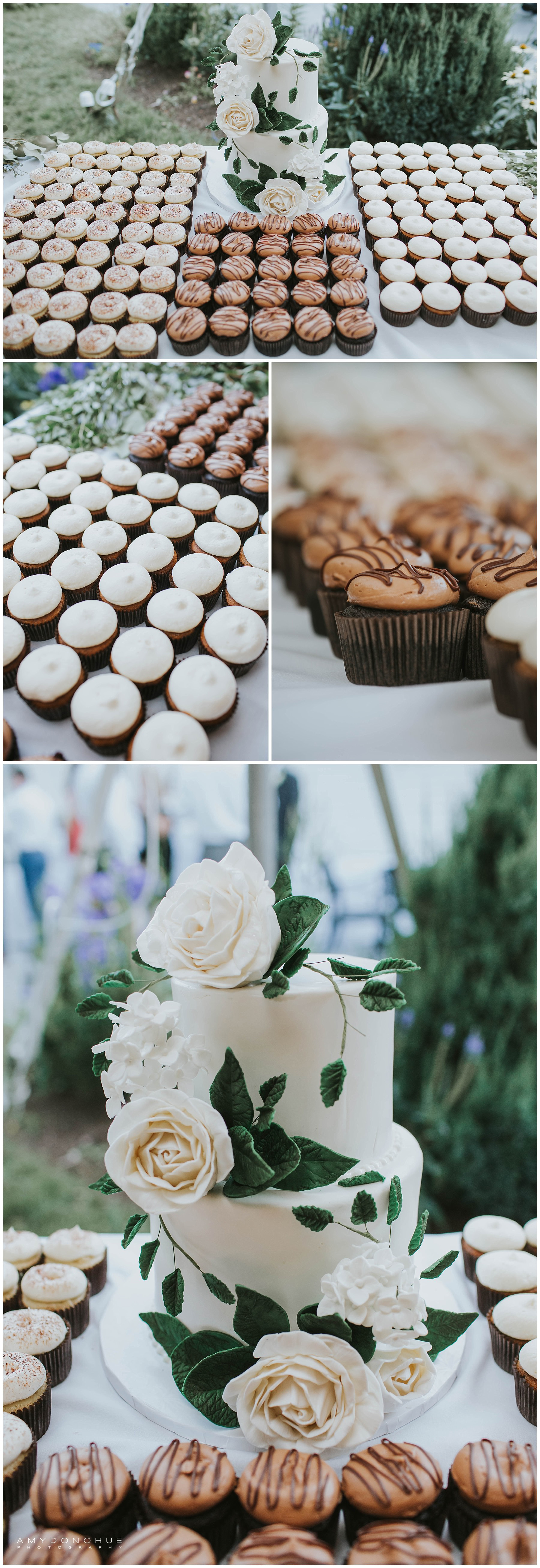 Wedding Cake | New Hampshire Wedding Photographer | © Amy Donohue Photography
