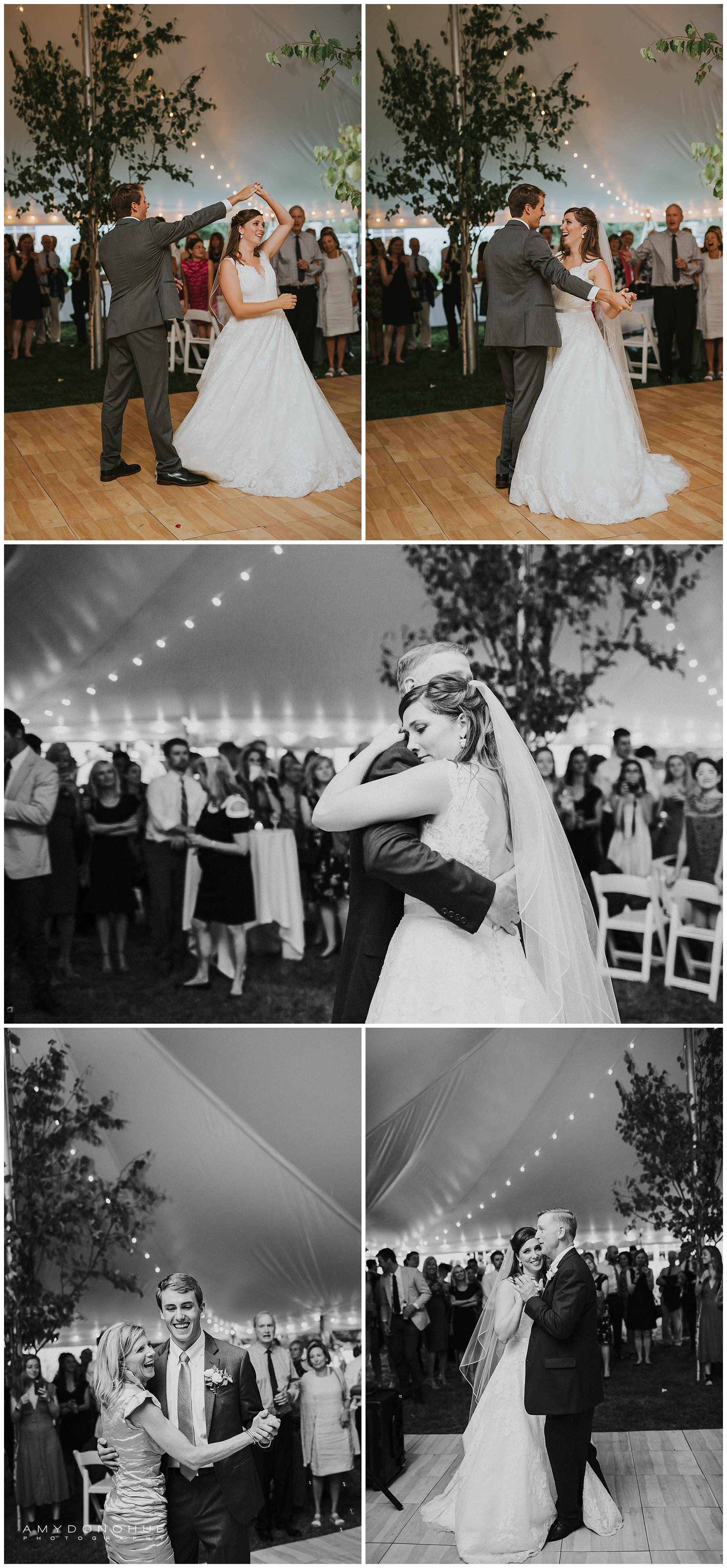 Wedding First Dance | New Hampshire Wedding Photographer | © Amy Donohue Photography