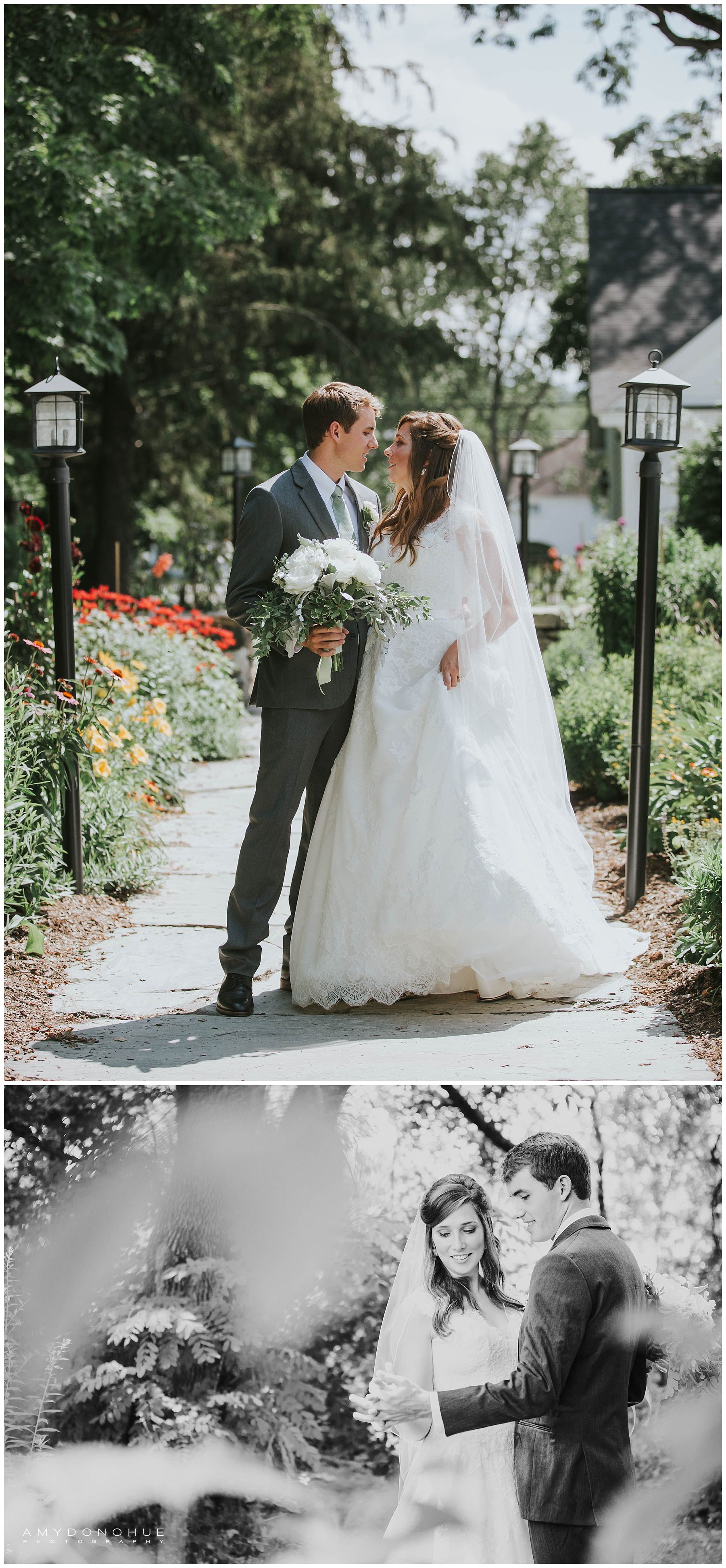 Bride and Groom Portraits | New Hampshire Wedding Photographer | © Amy Donohue Photography