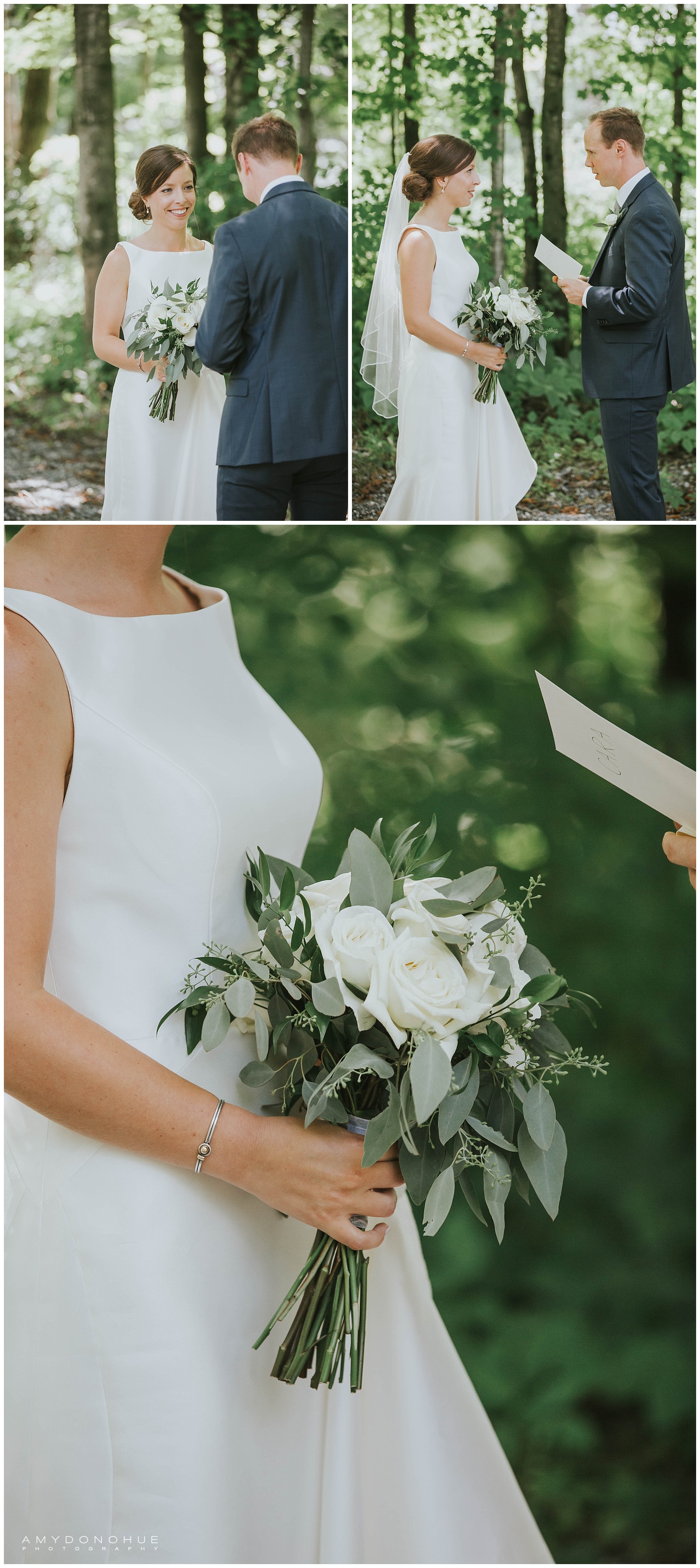 First Look | © Amy Donohue Photography | Manchester Vermont Wedding Photographer