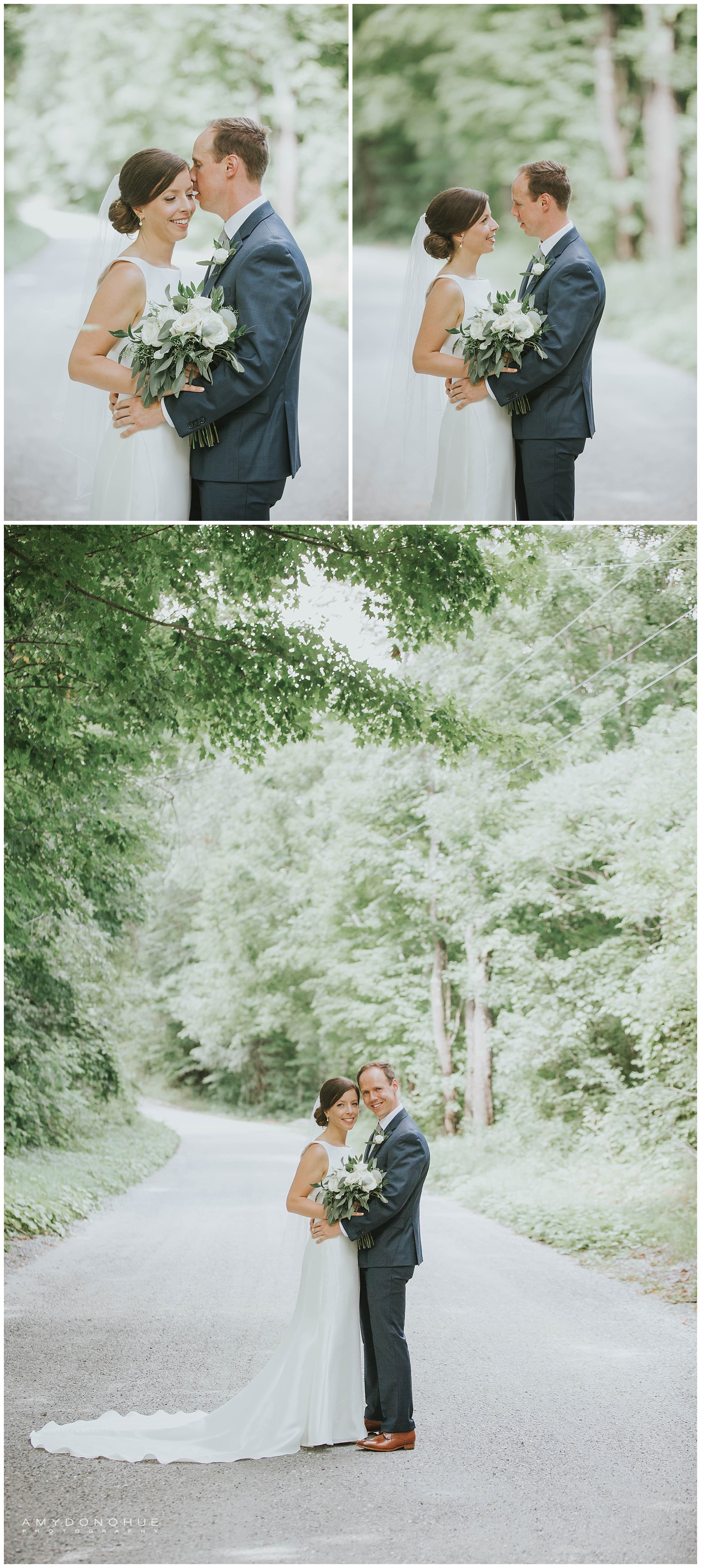 Bride and Groom Portraits | © Amy Donohue Photography | Manchester Vermont Wedding Photographer