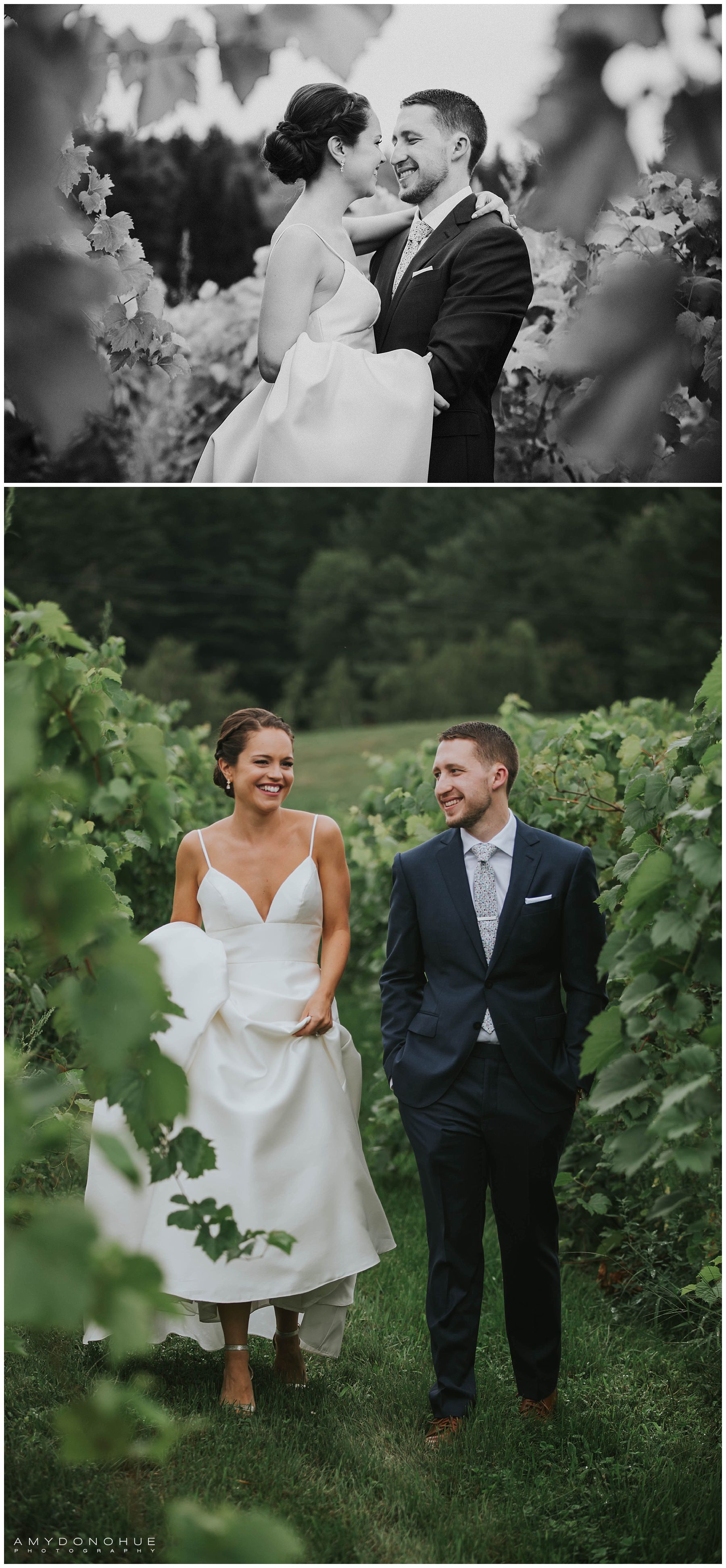 First Look | The Barn at Boyden Farms | Vermont Wedding Photographer | © Amy Donohue Photography