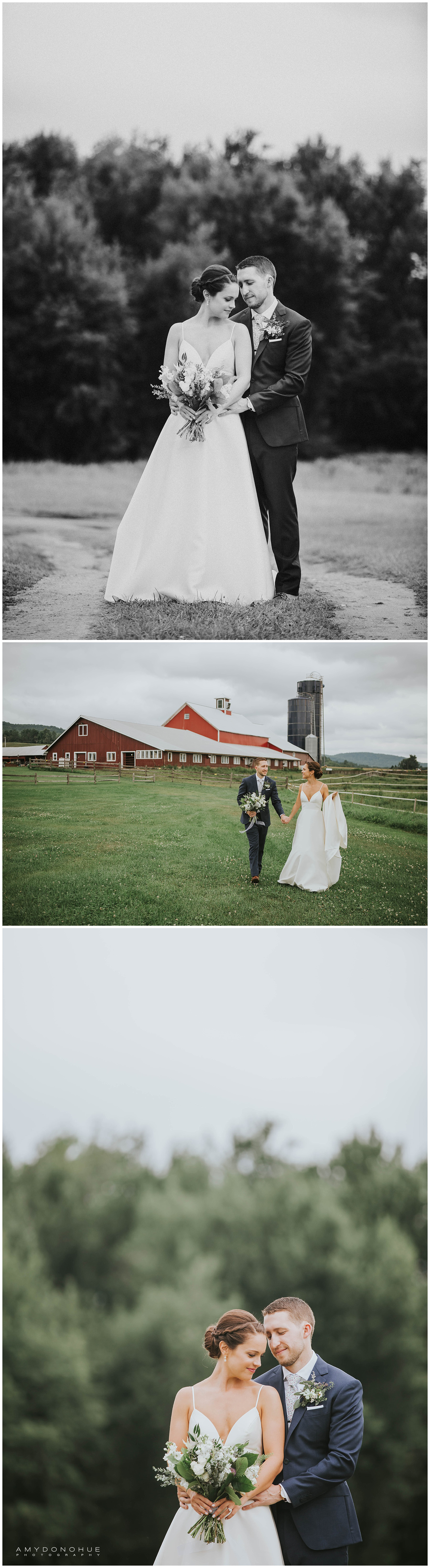 Bride and Groom Portraits | The Barn at Boyden Farms | Vermont Wedding Photographer | © Amy Donohue Photography