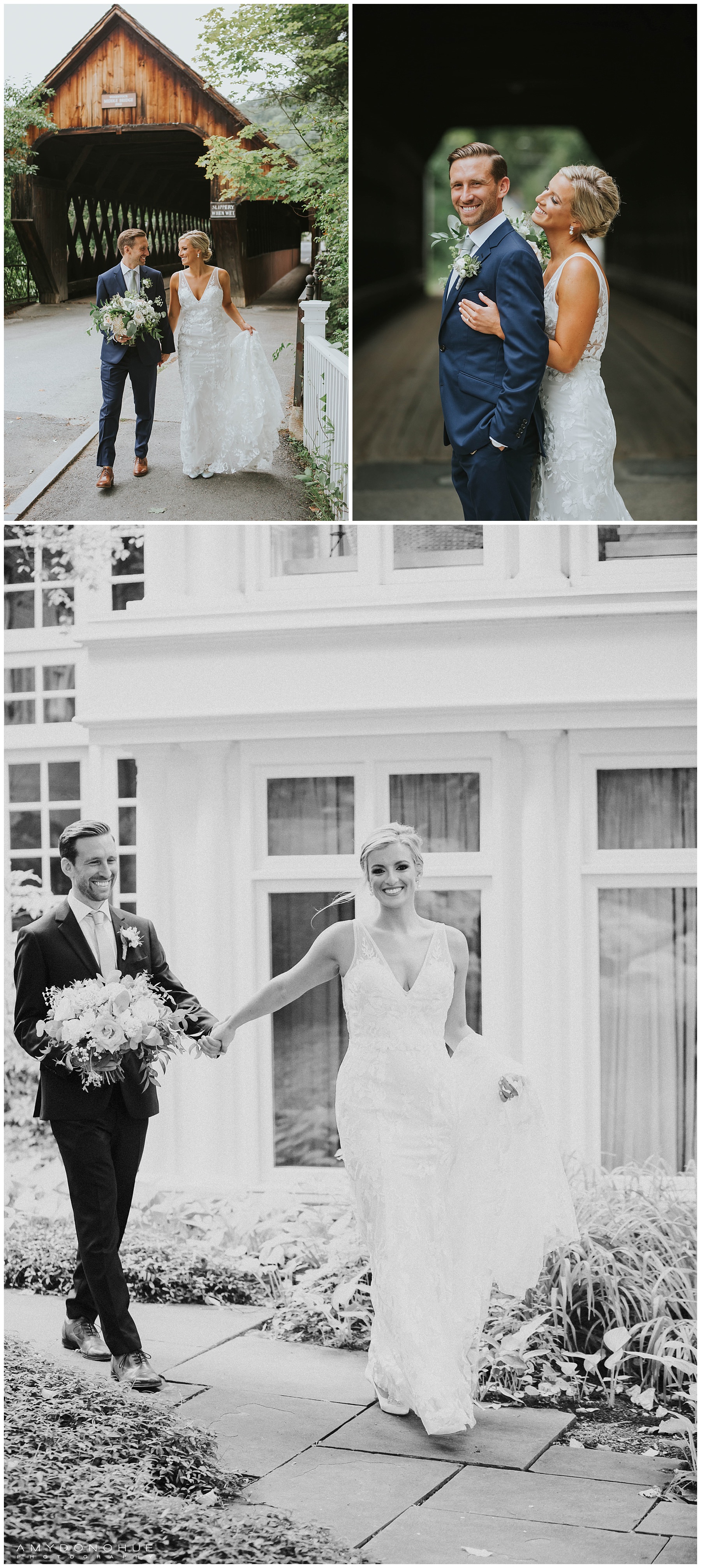 Bride and Groom Portraits | Woodstock, Vermont Wedding Photographer | © Amy Donohue Photography