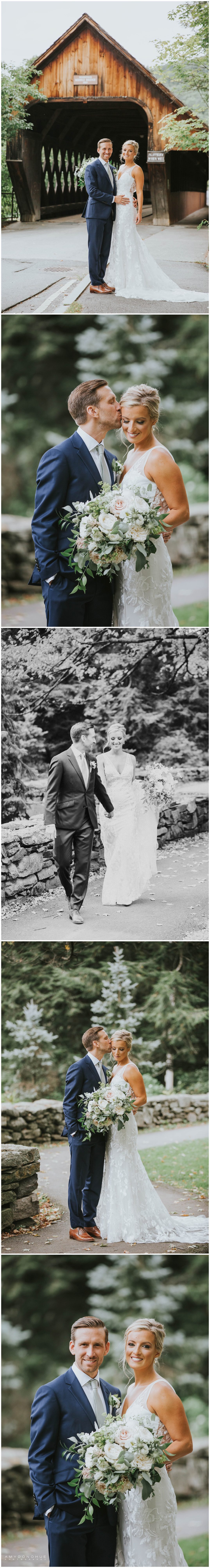 Bride and Groom Portraits | Woodstock, Vermont Wedding Photographer | © Amy Donohue Photography