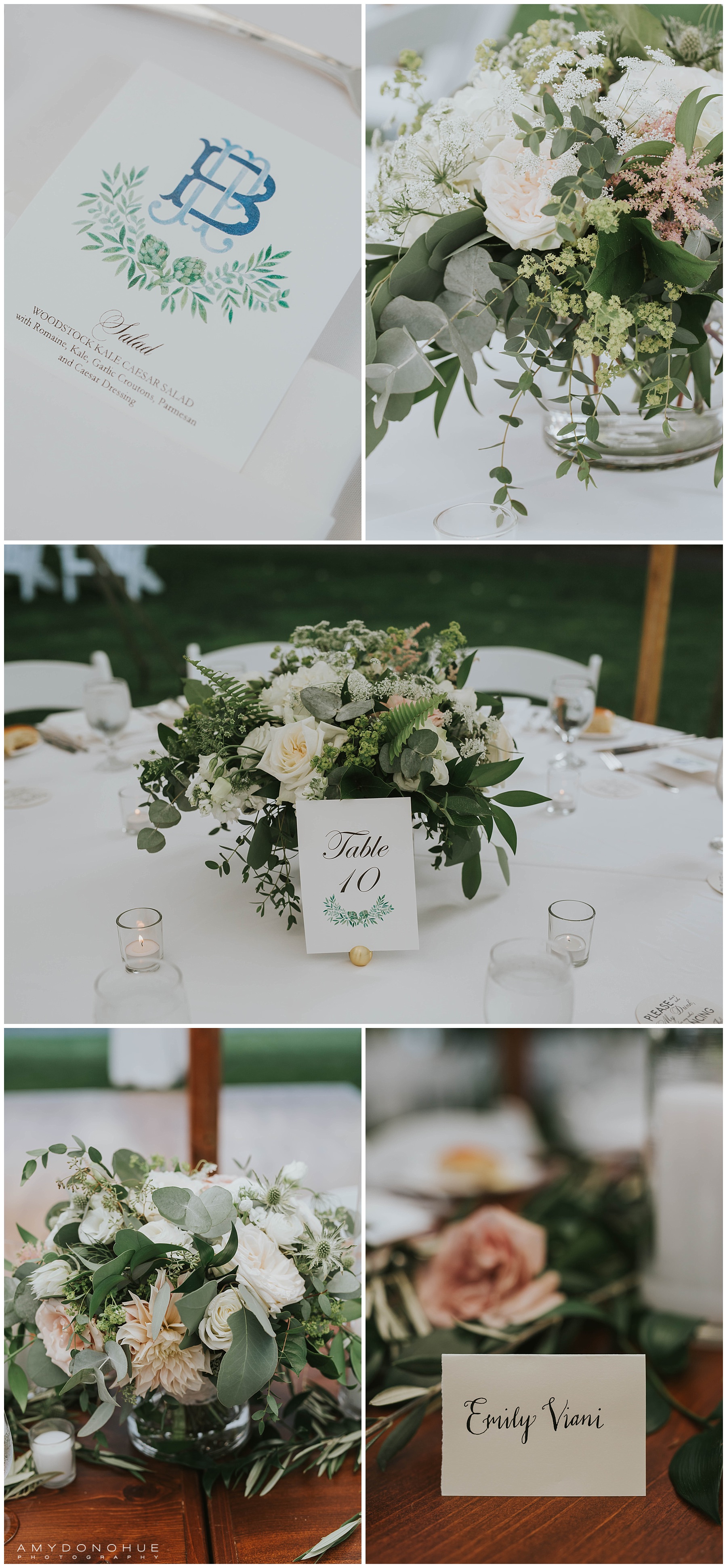 Wedding Reception Details | Woodstock, Vermont Wedding Photographer | © Amy Donohue Photography