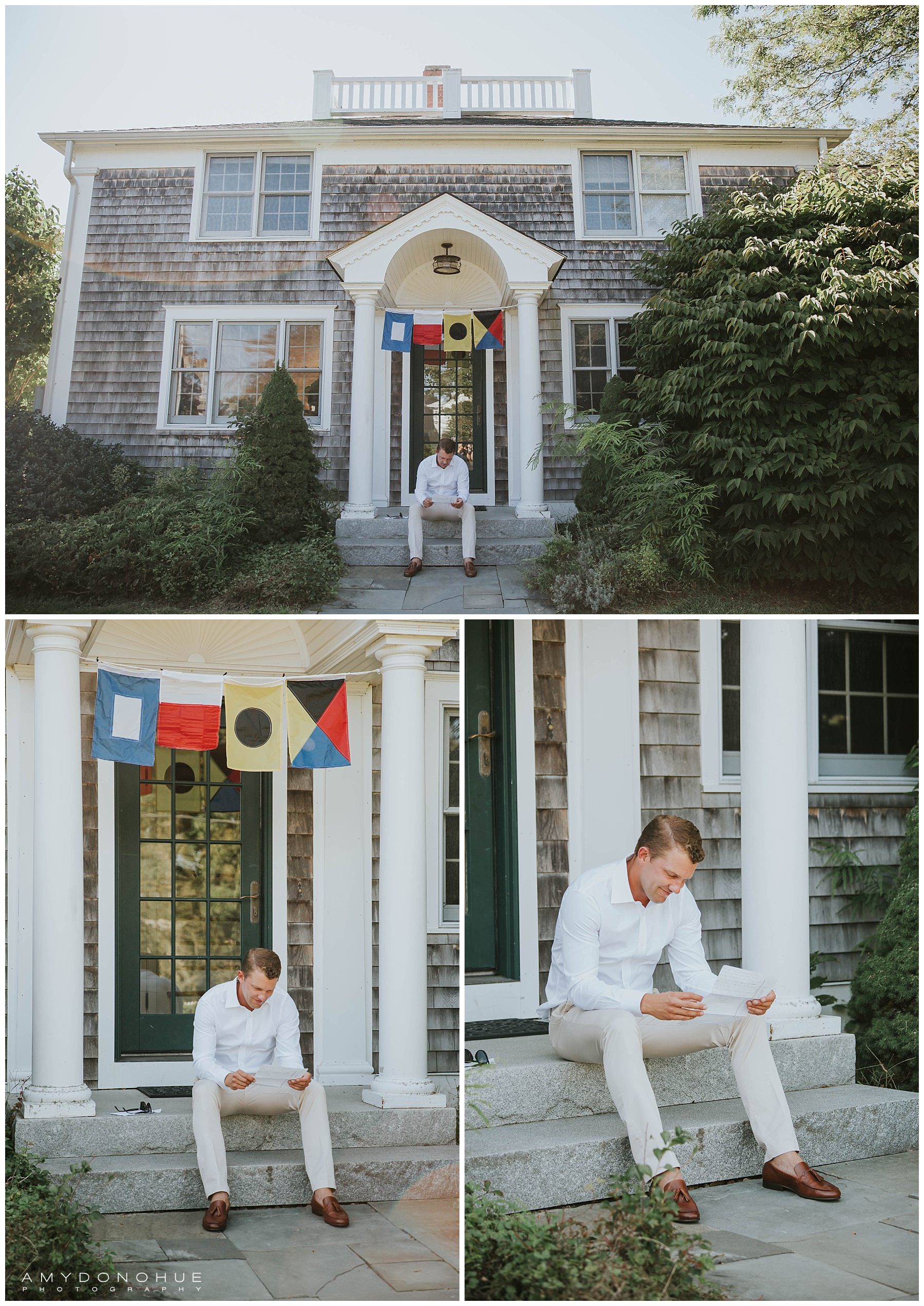 Wedding Day Note Exchange | New England Wedding Photographer | © Amy Donohue Photography