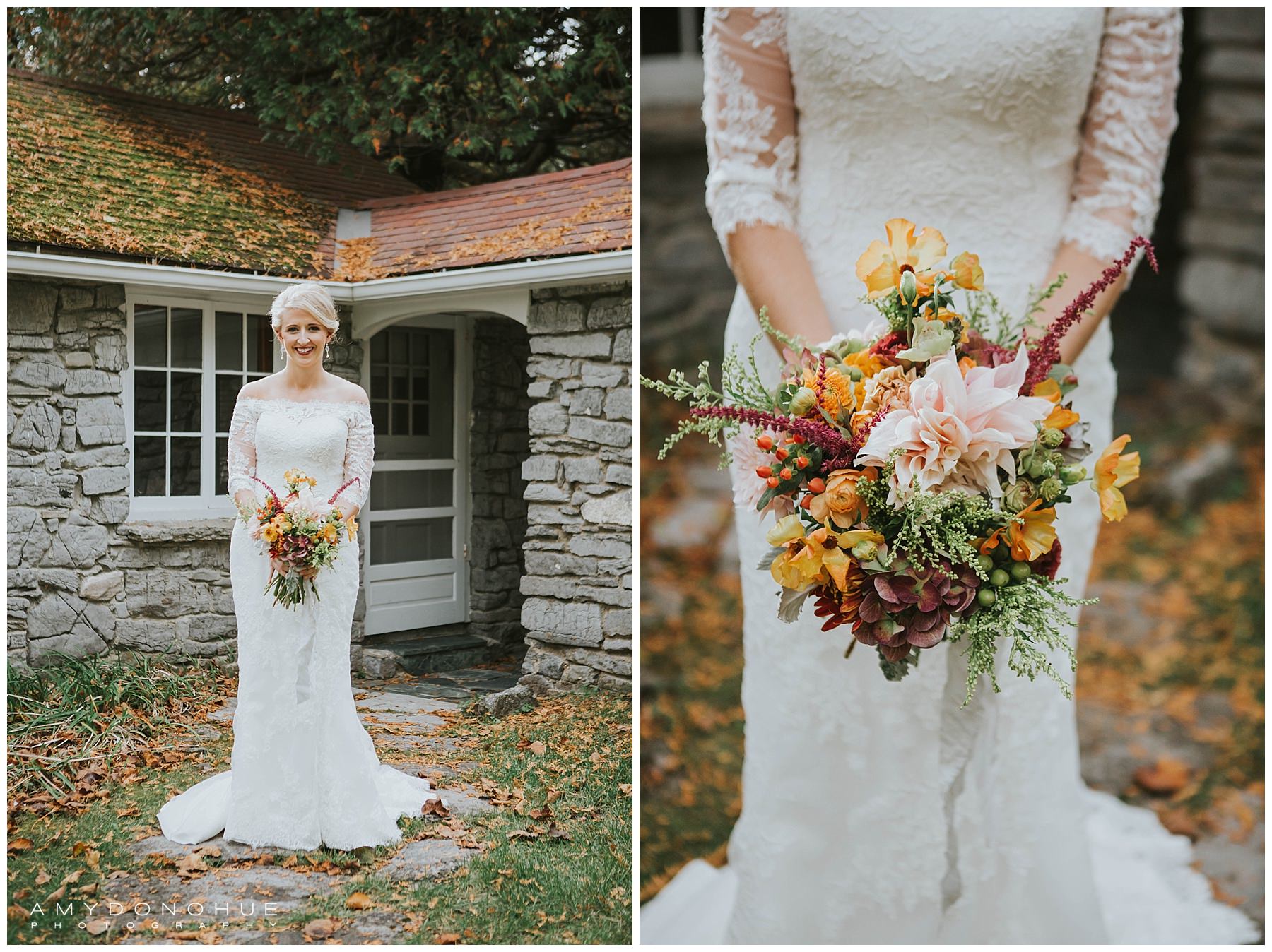 Bridal Portraits | Basin Harbor Wedding Photographer | © Amy Donohue Photography