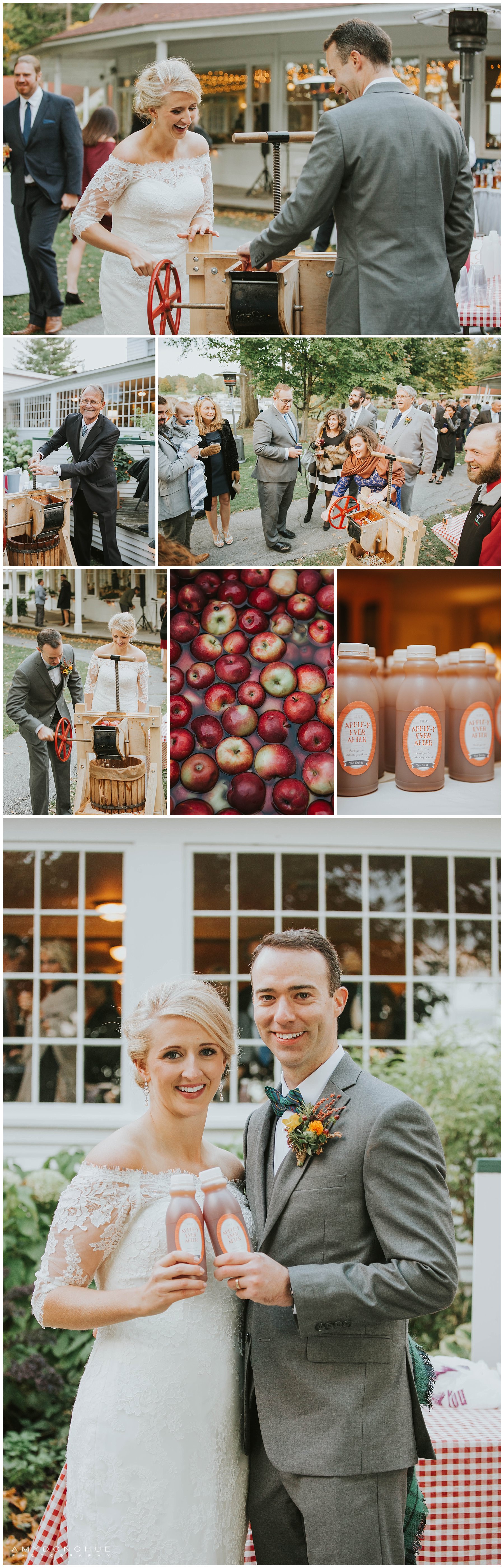 Wedding Day Cider Press | Basin Harbor Wedding Photographer | © Amy Donohue Photography