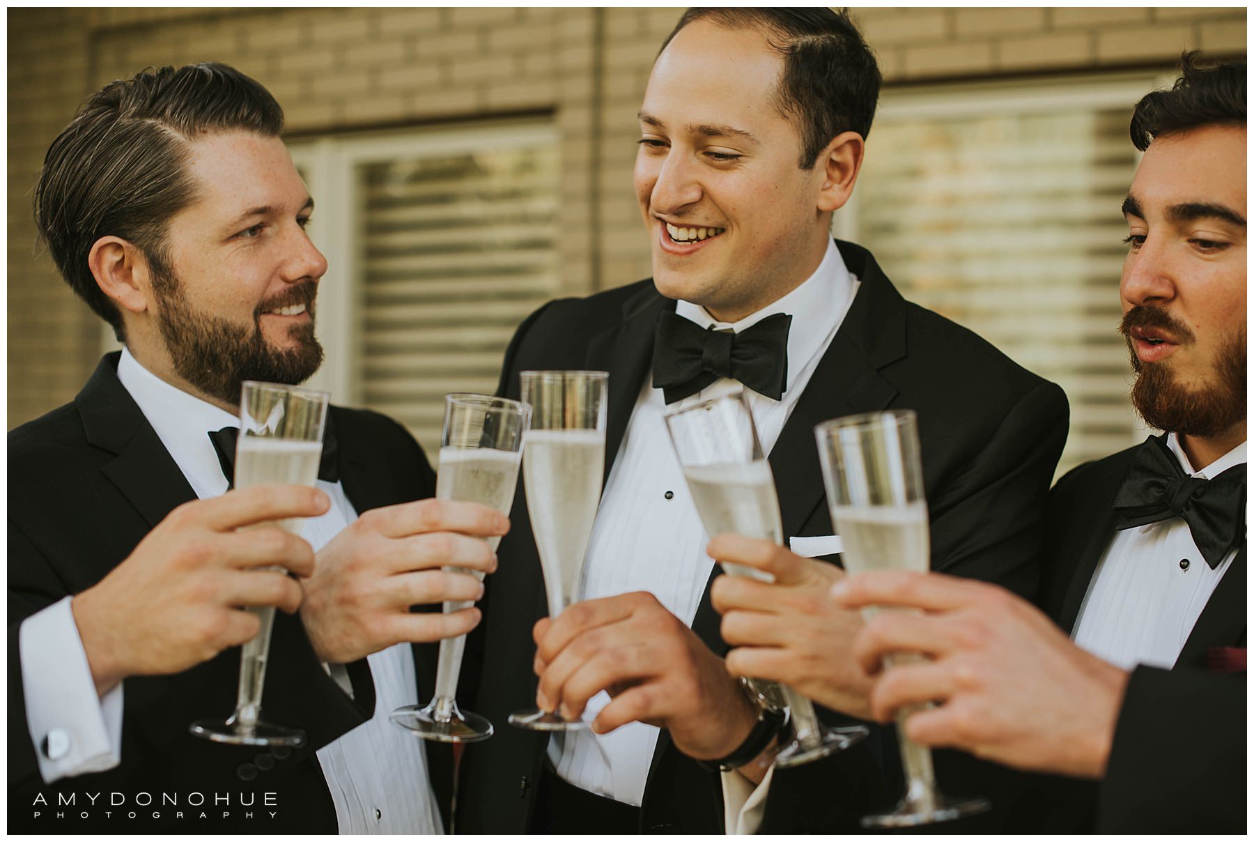 Groom toasts| Louisville, Kentucky Wedding Photographer | © Amy Donohue Photography