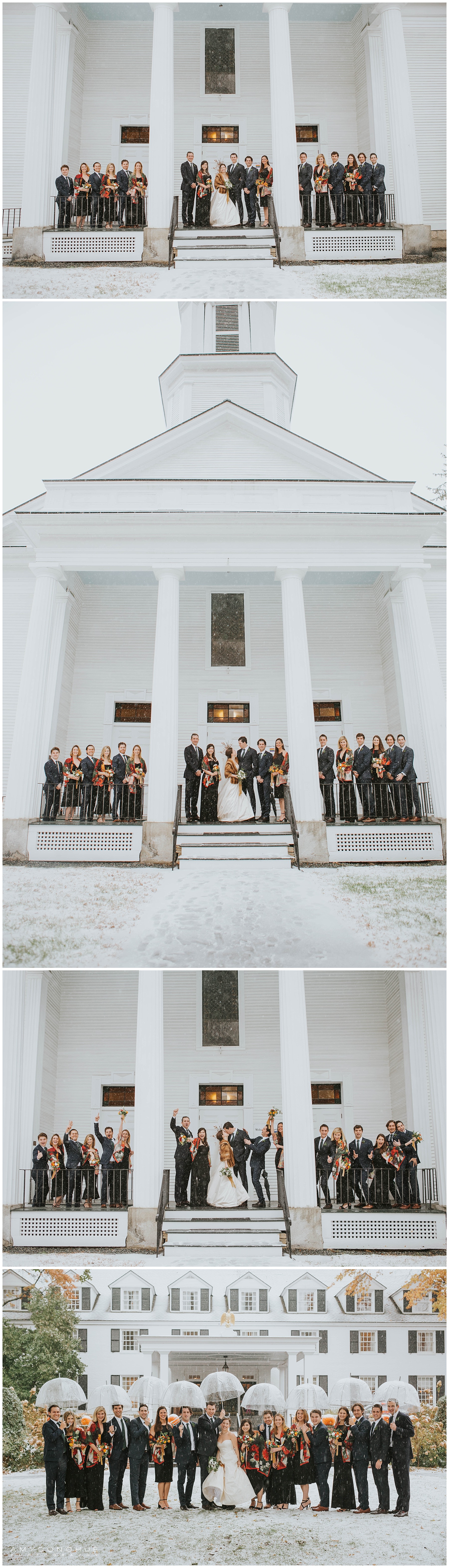 Bridal Party Portraits | Woodstock, Vermont Wedding Photographer | © Amy Donohue Photography