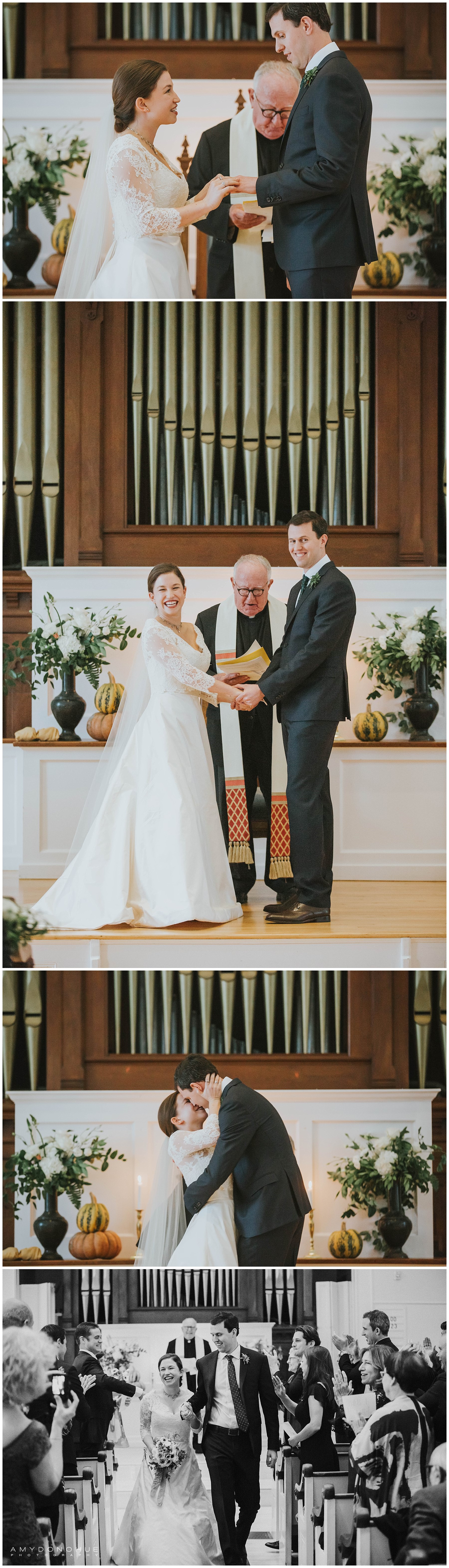 North Chapel Wedding Ceremony | Woodstock, Vermont Wedding Photographer | © Amy Donohue Photography