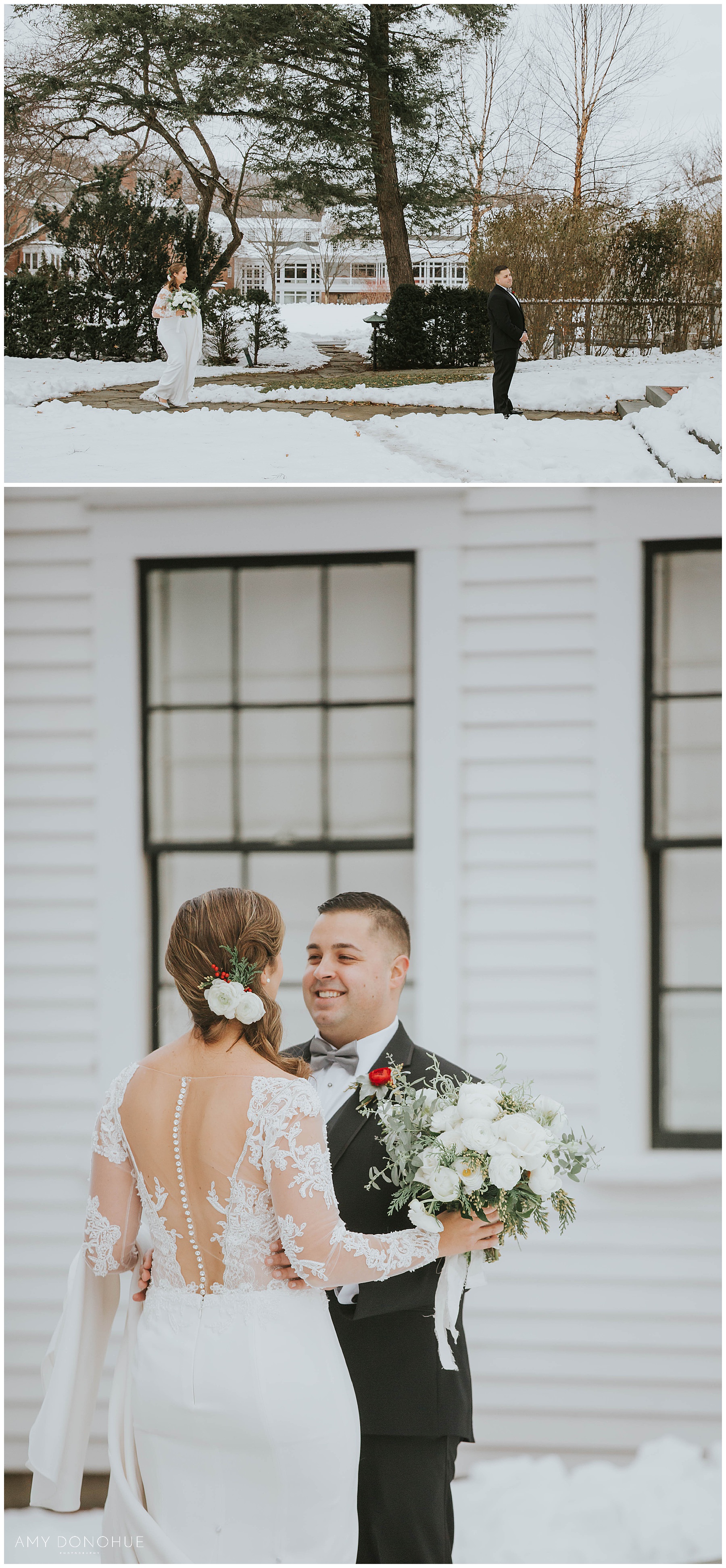 Authentic First Look Portraits | Woodstock Inn & Resort | VT Wedding Photographer | © Amy Donohue Photography