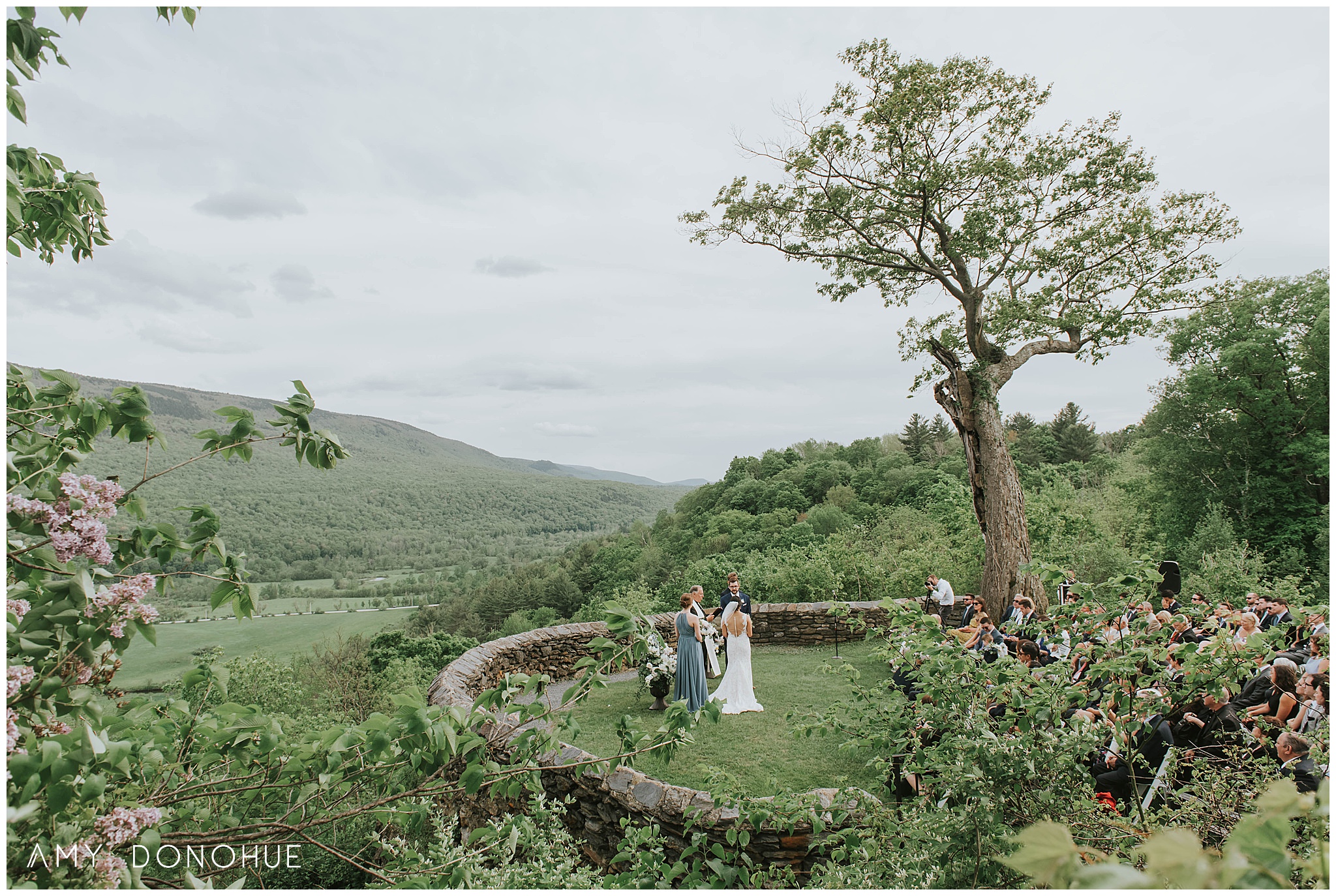 Wedding Ceremony at The Hildene in Manchester, Vermont