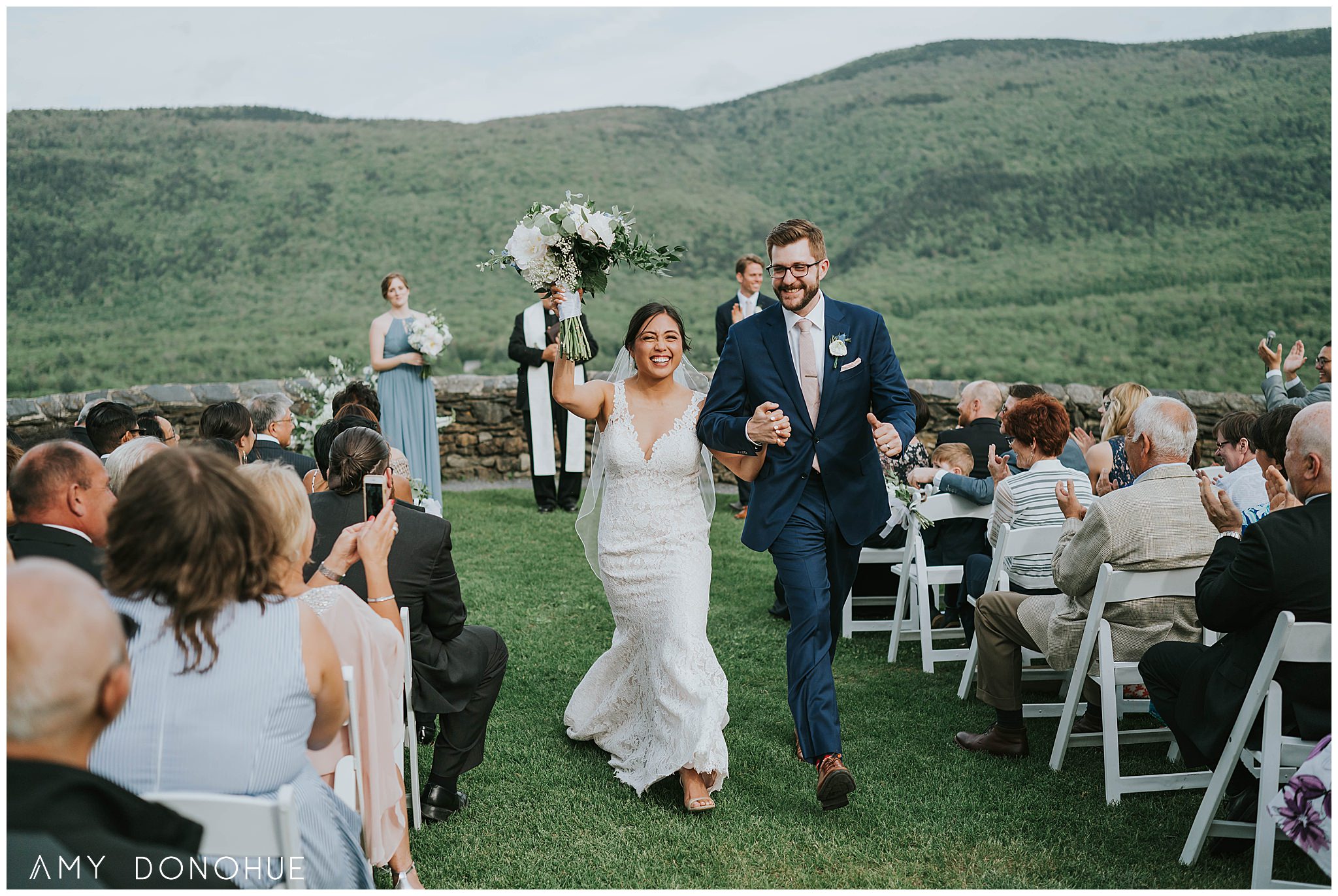 Wedding Ceremony at The Hildene in Manchester, Vermont