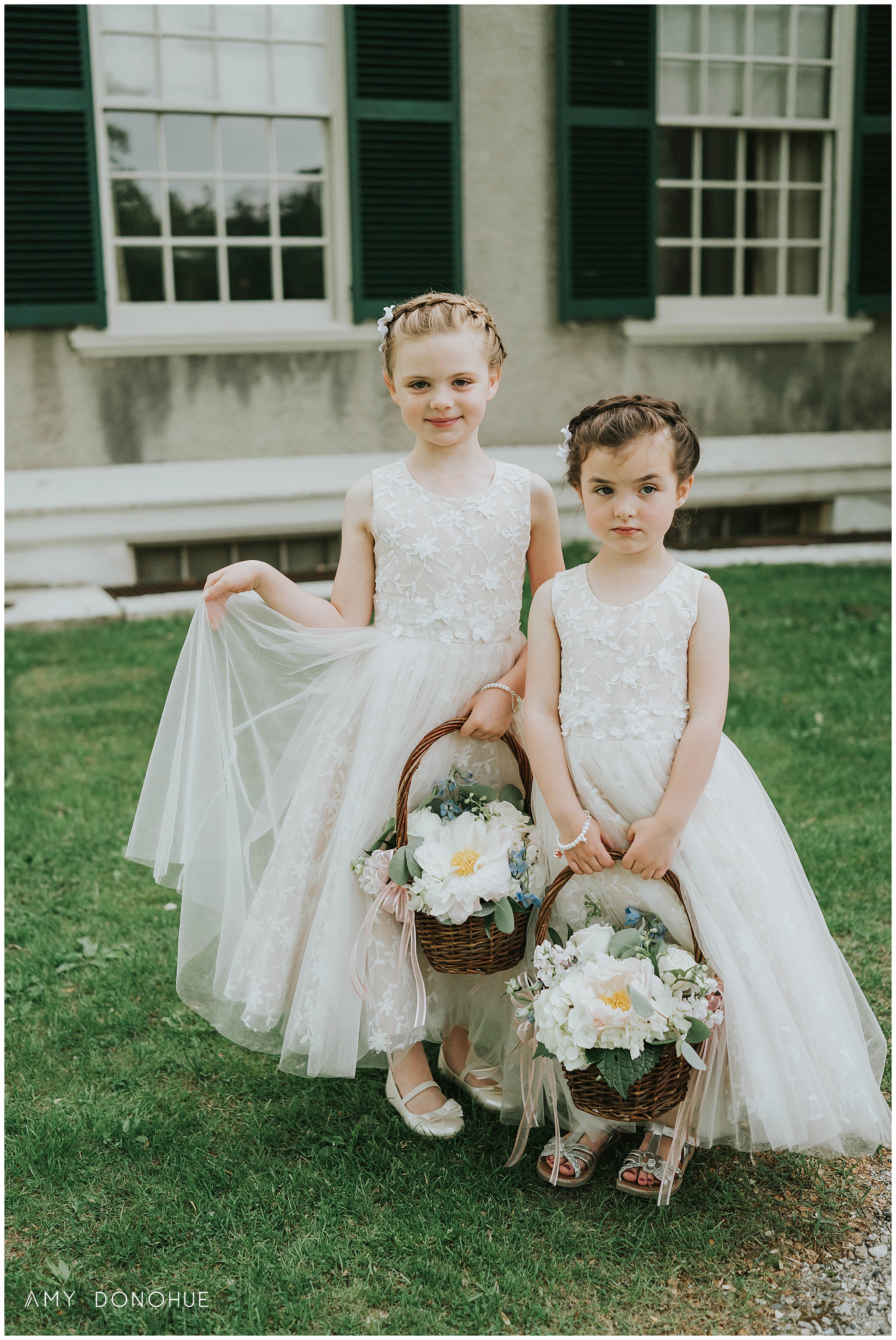 Flower girls at a wedding at The Hildene