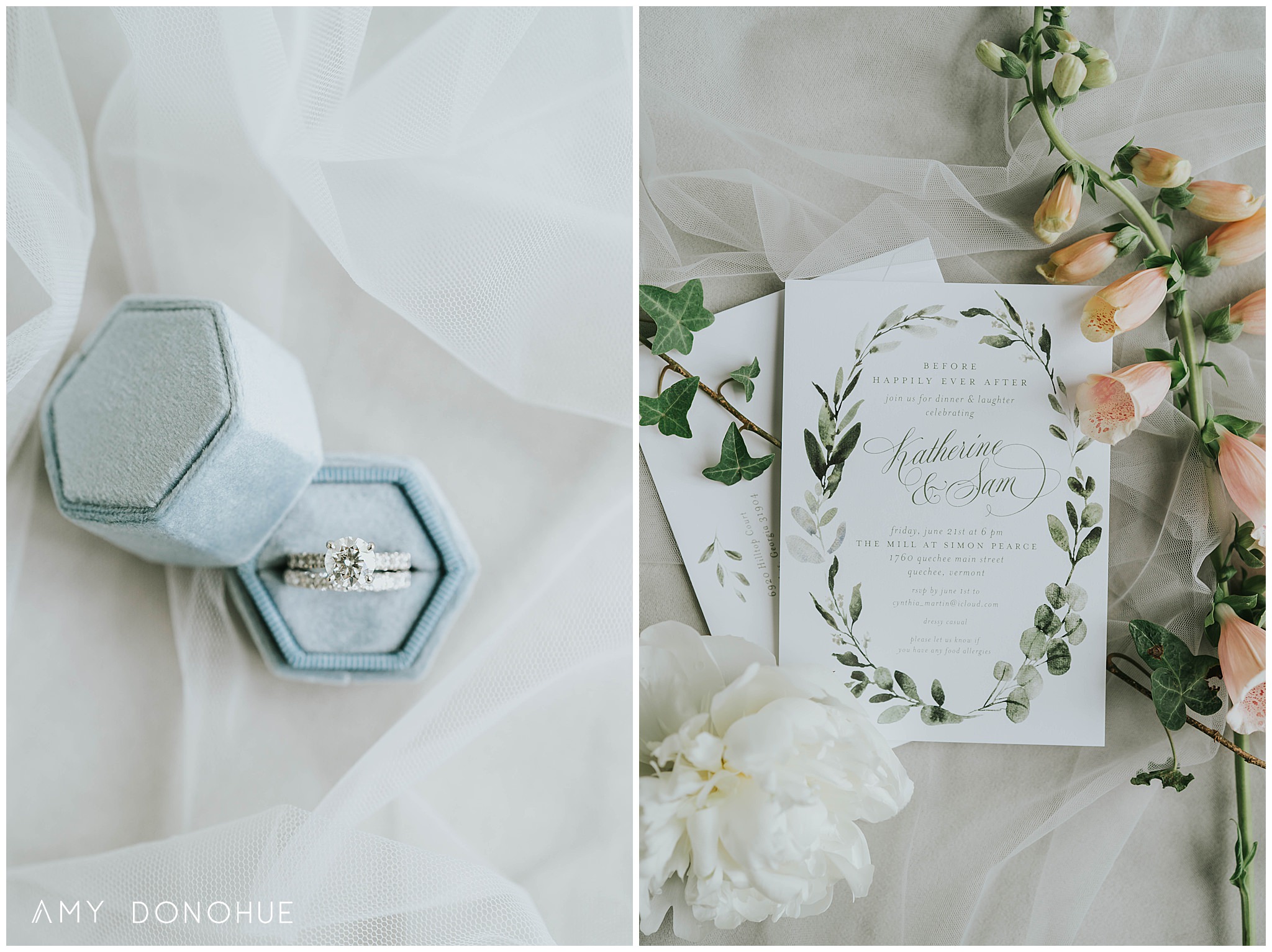 Soft pastel wedding details