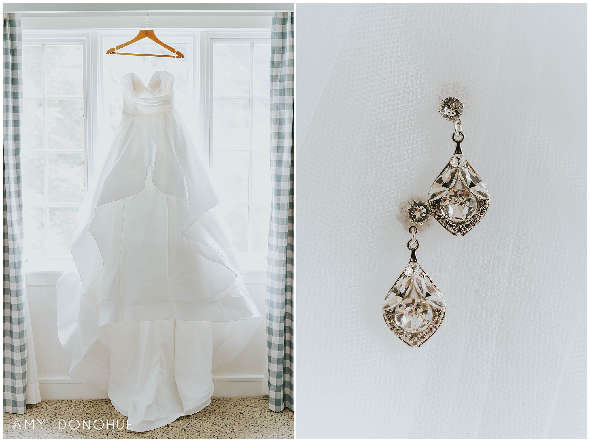 Bridal Gown | Vermont Wedding Photographer | Woodstock Inn & Resort | © Amy Donohue Photography