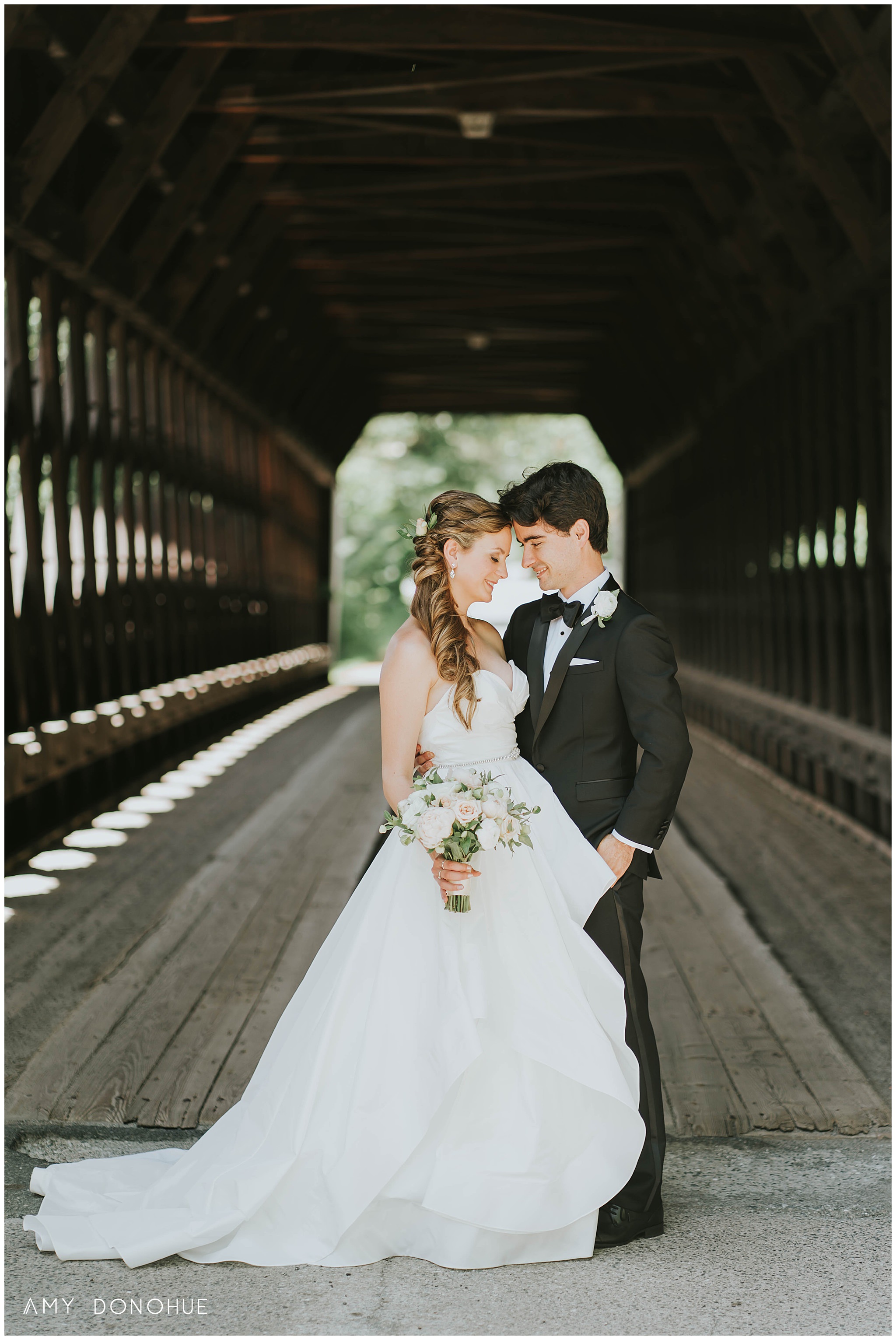 Covered Bridge Portraits | Vermont Wedding Photographer | Woodstock Inn & Resort | © Amy Donohue Photography