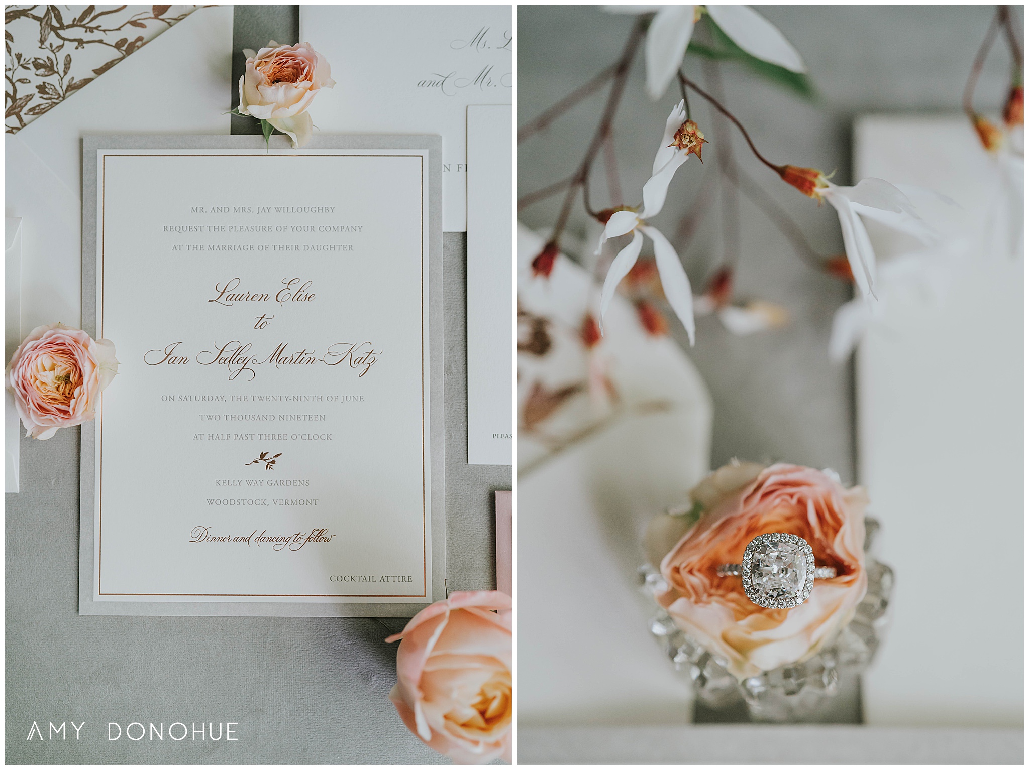 Union Street Papery Wedding Invitation | © Amy Donohue Photography