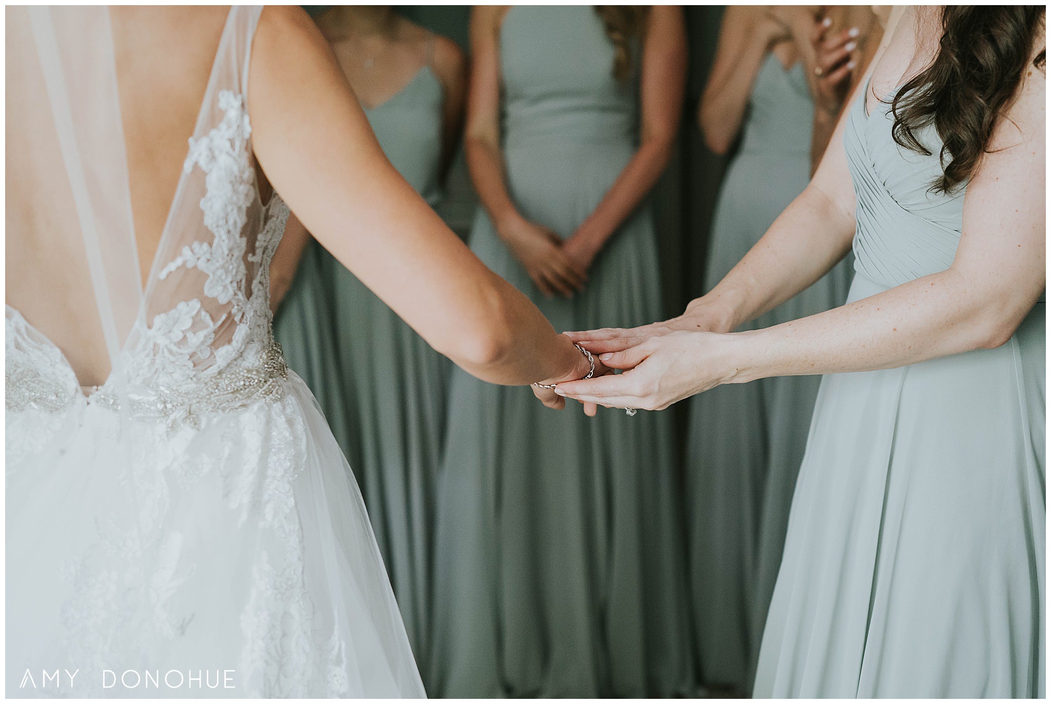 Bridesmaid First Look | Woodstock Wedding Photographer | © Amy Donohue Photography