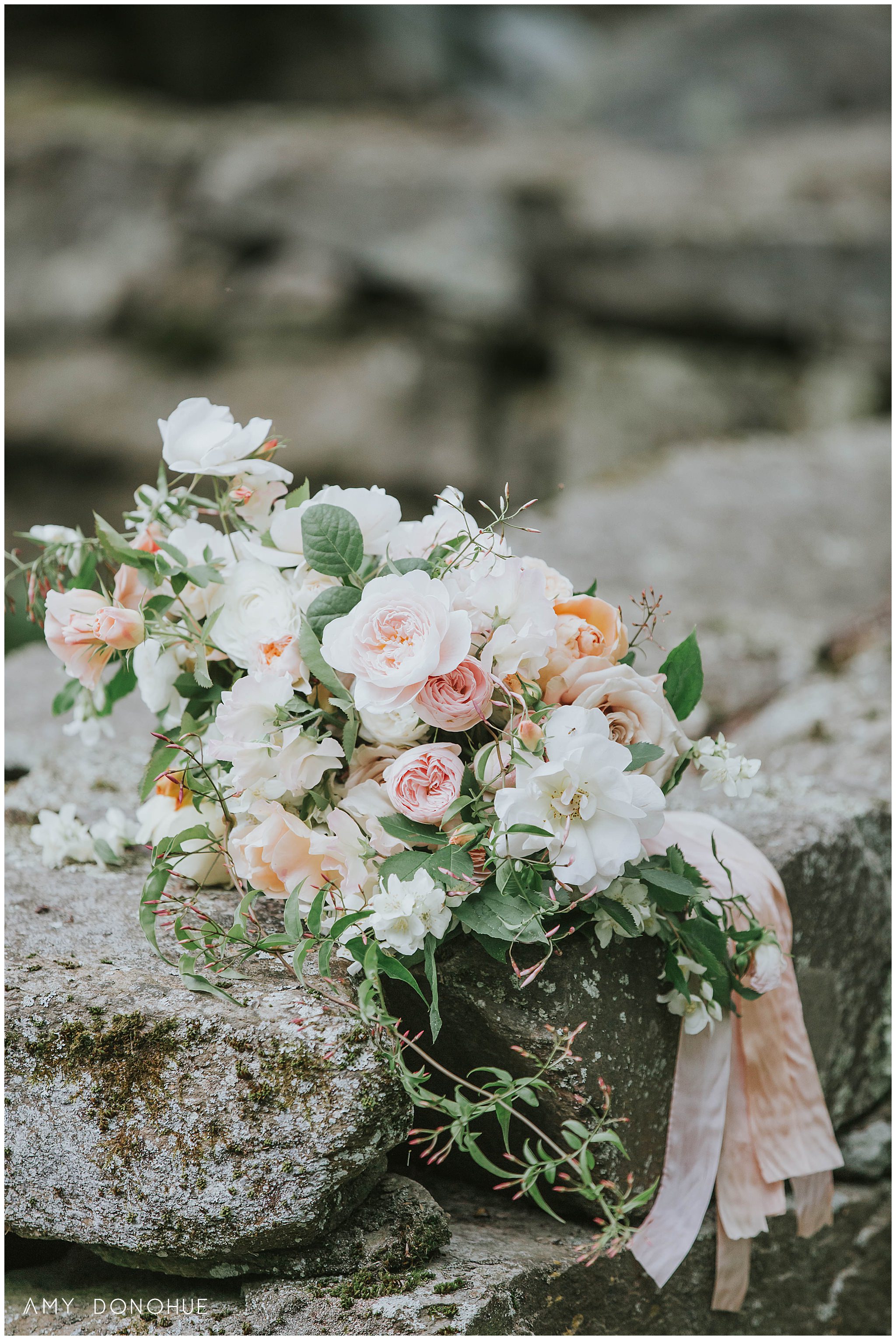 Bridal Bouquet by Birds of a Flower | Woodstock Wedding Photographer | © Amy Donohue Photography