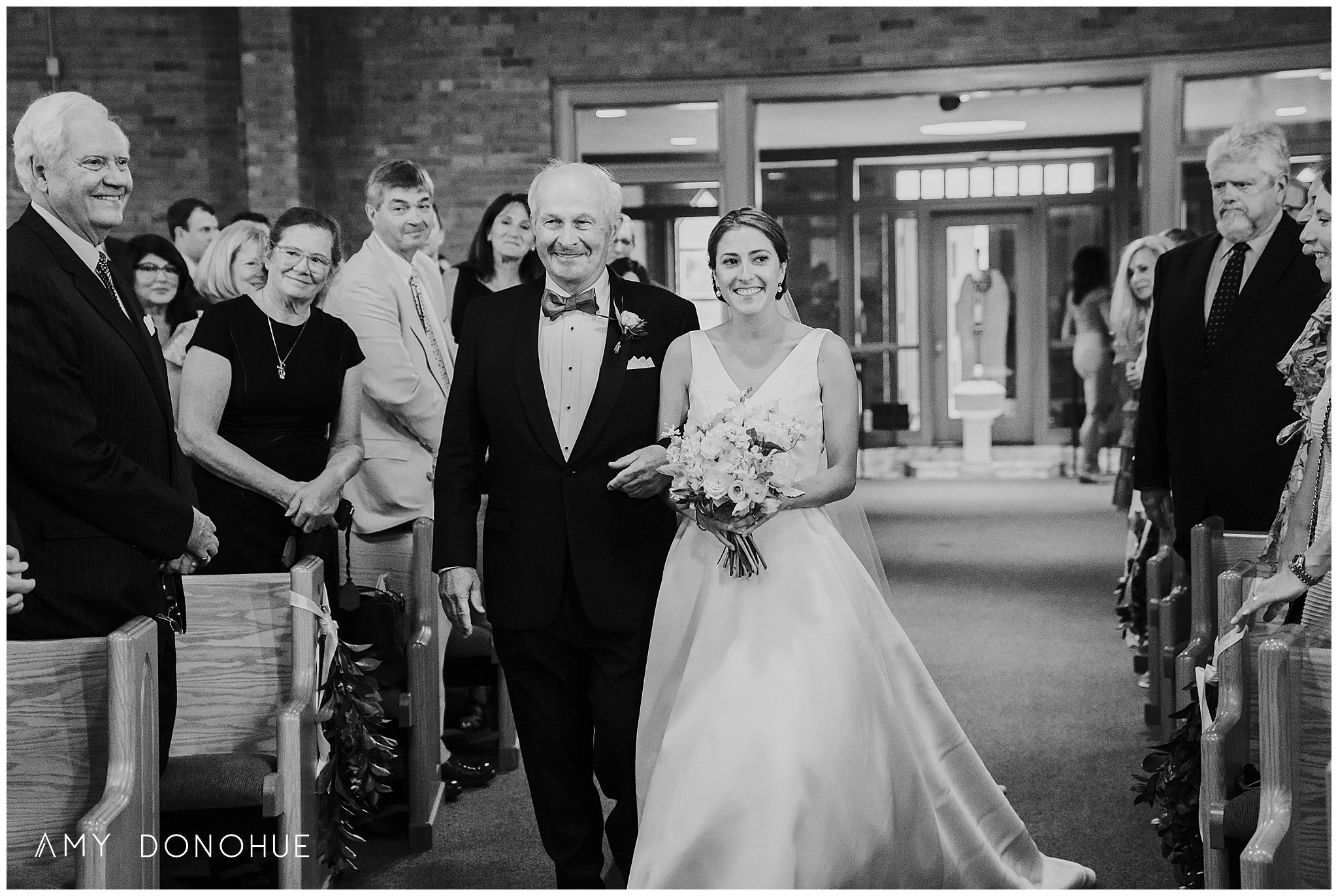 Black and White Wedding Ceremony Photos Manchester, Vermont | © Amy Donohue Photography