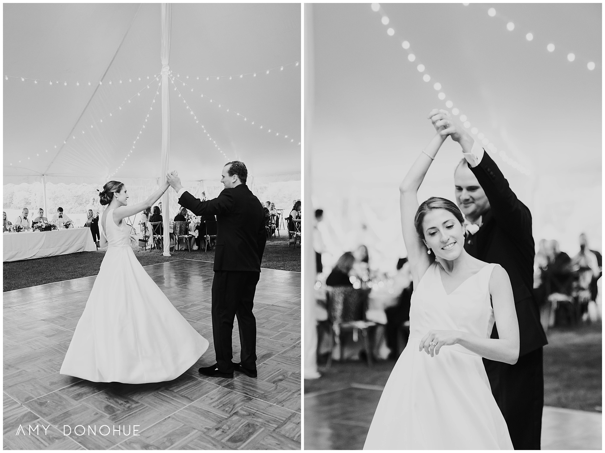 Bride and Groom First Dance | Vermont Wedding Photographer | Ekwanok Country Club Manchester, Vermont | © Amy Donohue Photography