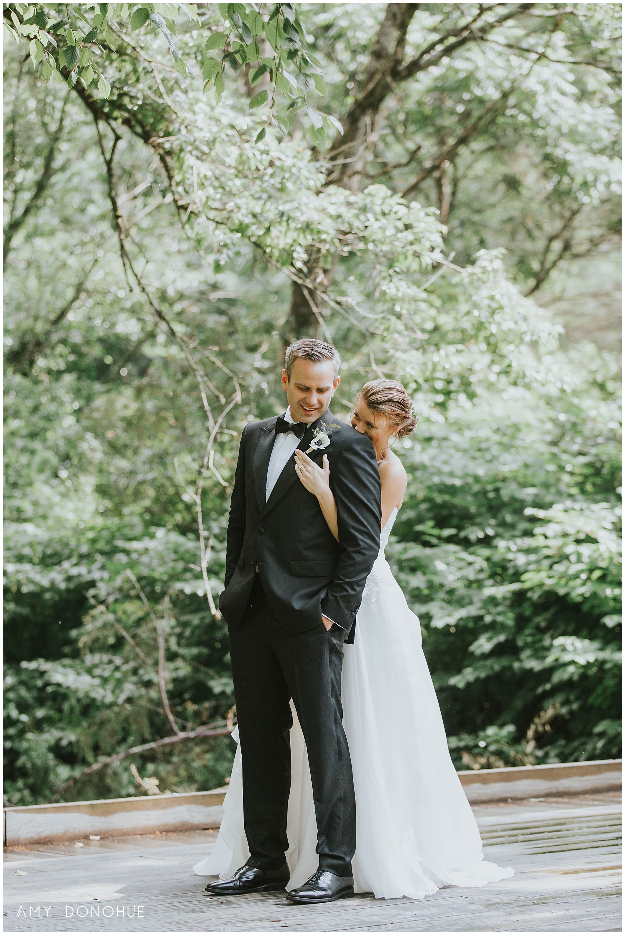 Wedding Day First Look | Vermont Wedding Photographer | Woodstock Inn & Resort | © Amy Donohue Photography
