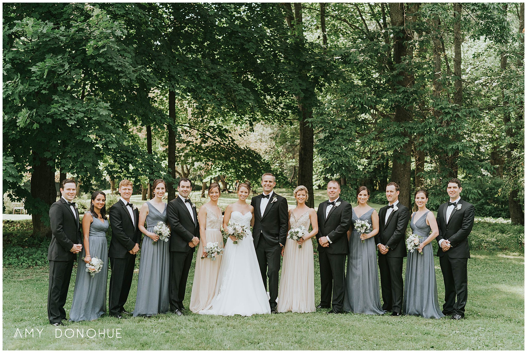 Wedding Party Portraits | Vermont Wedding Photographer | Woodstock Inn & Resort | © Amy Donohue Photography