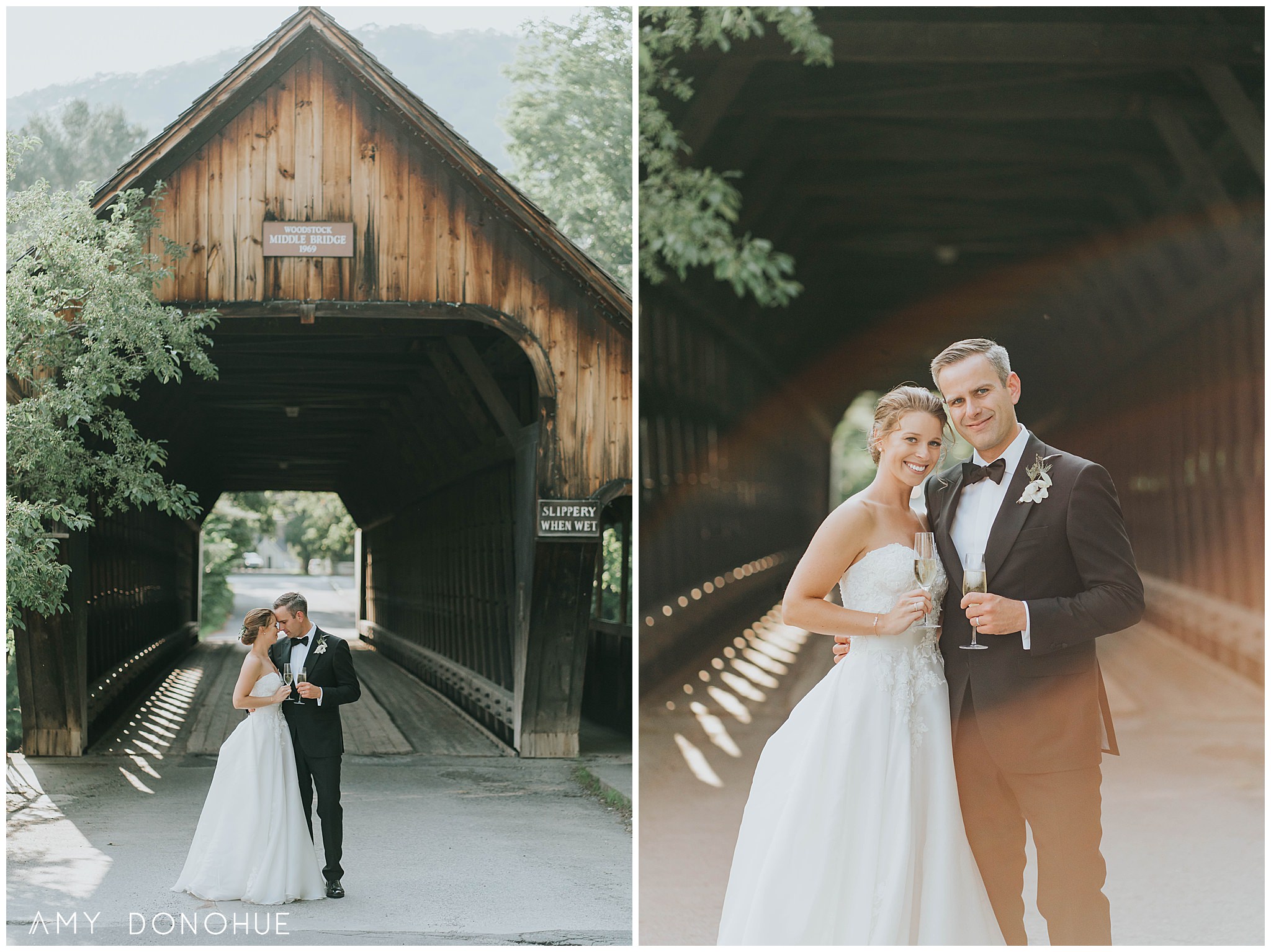 Bride and Groom Portraits | Vermont Wedding Photographer | Woodstock Inn & Resort | © Amy Donohue Photography